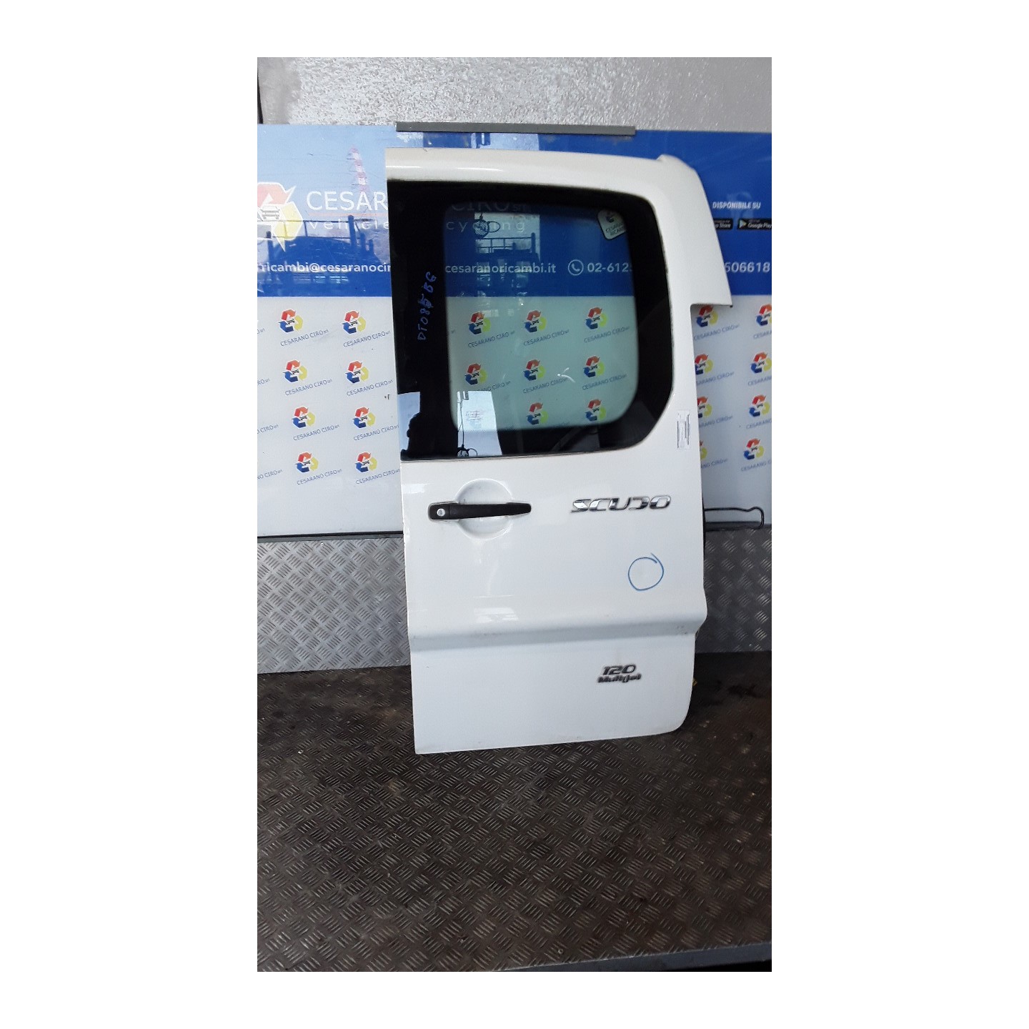 PORTA CARICO POST. A BATTENTE VETRATA DX. 122 FIAT SCUDO (3H) (01/07-12/16-) RHK 1400428888
