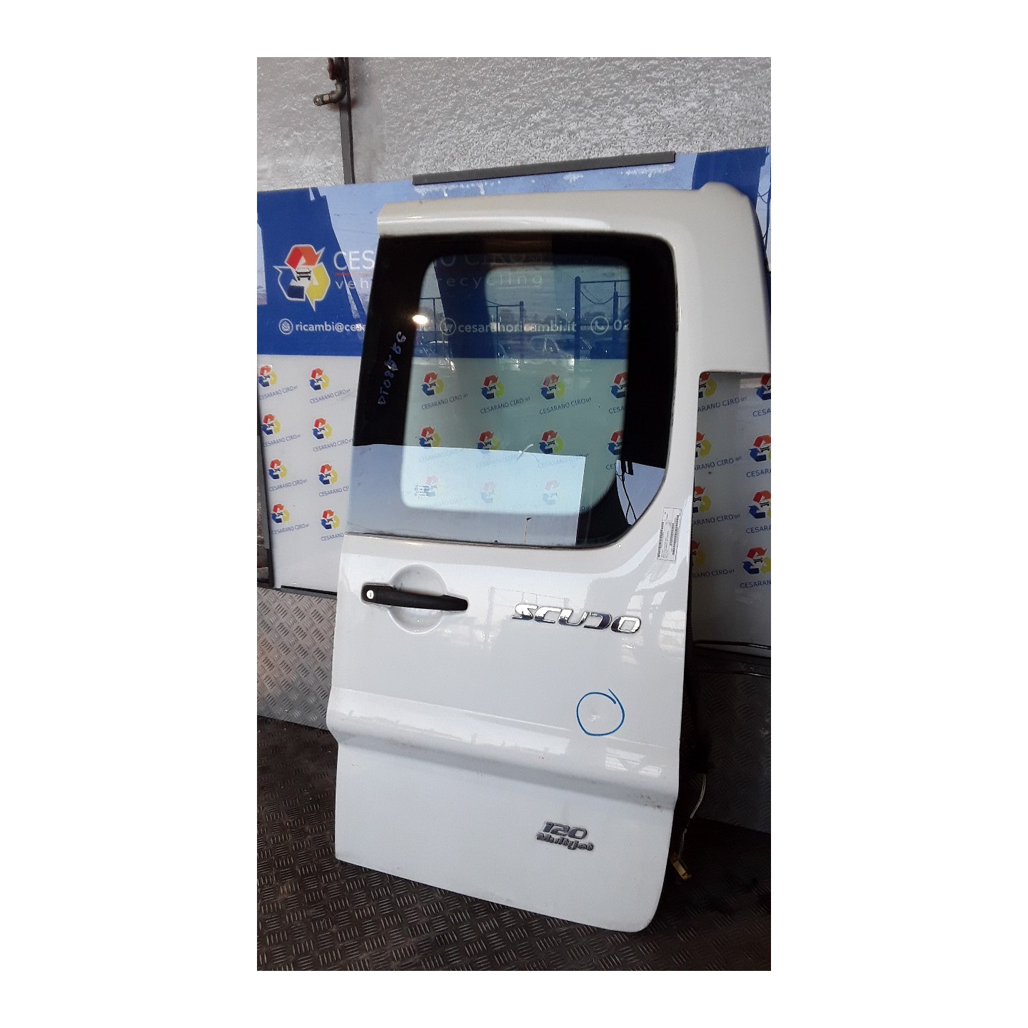 PORTA CARICO POST. A BATTENTE VETRATA DX. 122 FIAT SCUDO (3H) (01/07-12/16-) RHK 1400428888