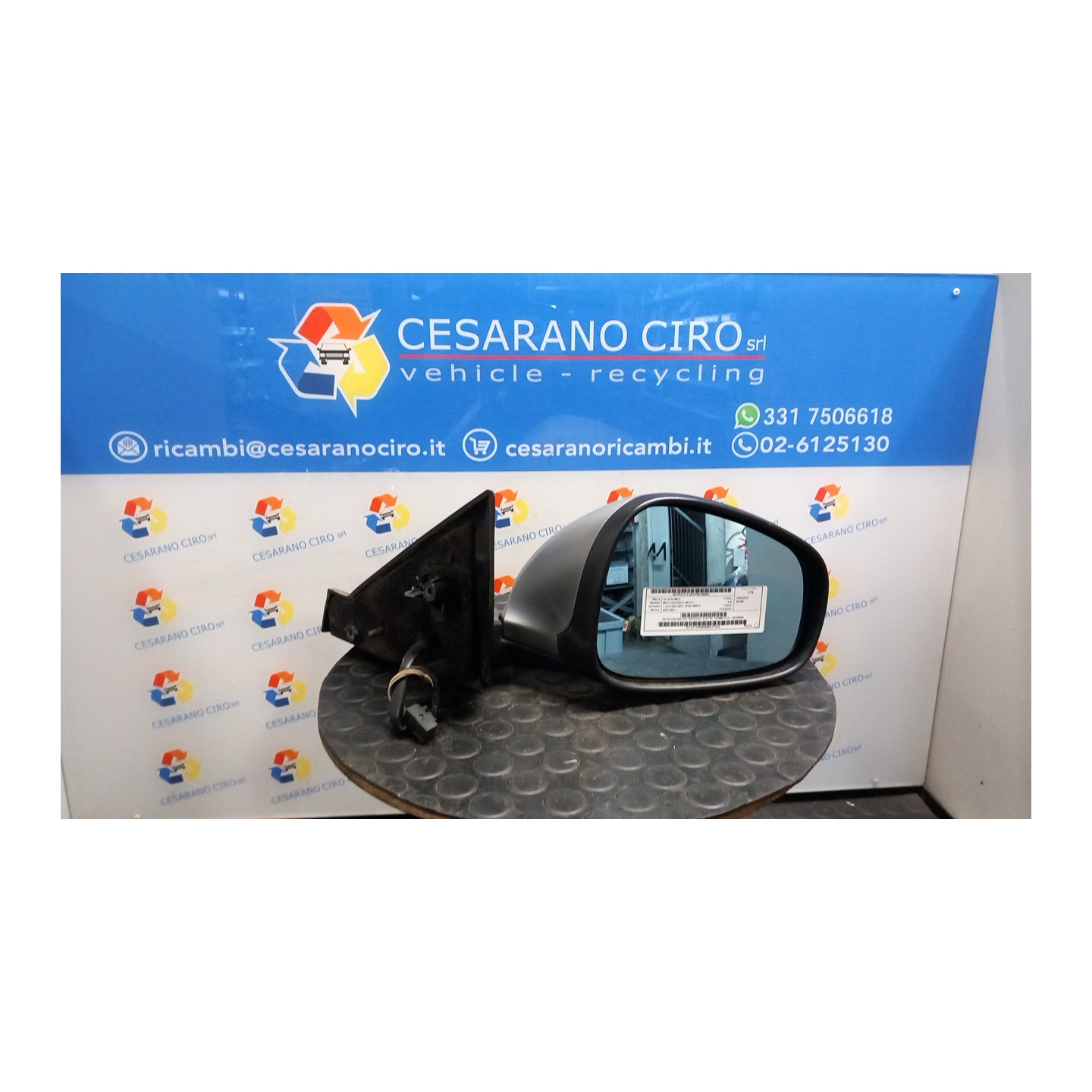 RETROVISORE EST. REGOLAZ. ELETTR. TERMICO DX. 042 ALFA ROMEO MITO (QZ) (03/11-05/13) 350A1000 156106550
