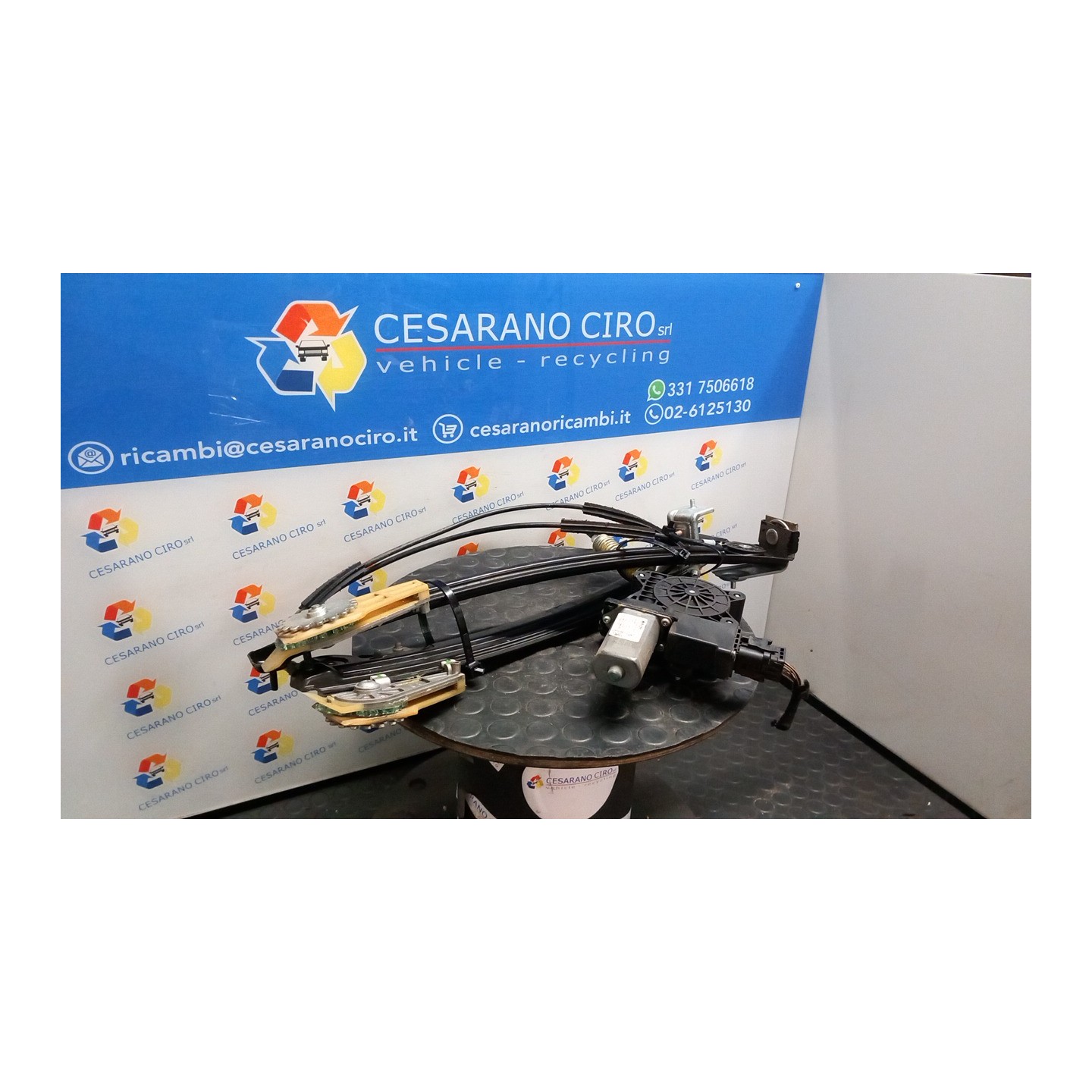 ALZACRISTALLO ELETTR. PORTA ANT. C/MOTORINO DX. 047 ALFA ROMEO MITO (QZ) (03/11-05/13) 350A1000 51983414