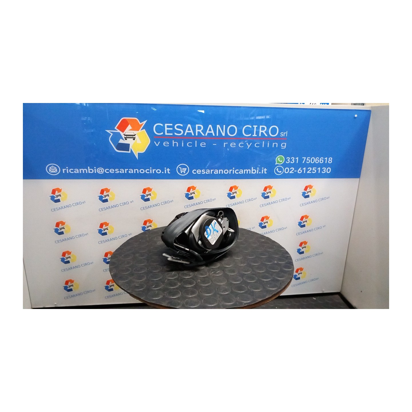 CINTURA DI SICUREZZA ANT. DX. 055 ALFA ROMEO MITO (QZ) (03/11-05/13) 350A1000 156098997
