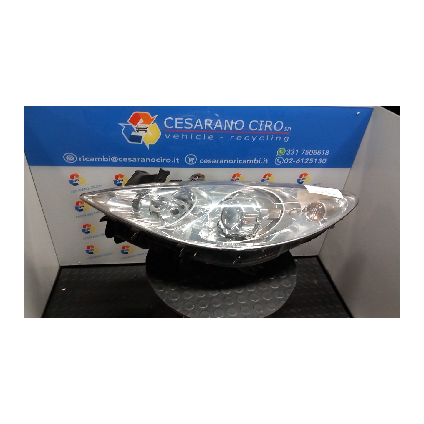 PROIETTORE C/FENDINEB. VALEO/AUTOM. LIGHT SX. 008 PEUGEOT 307 (04/01-12/06) NFU 6204Z3
