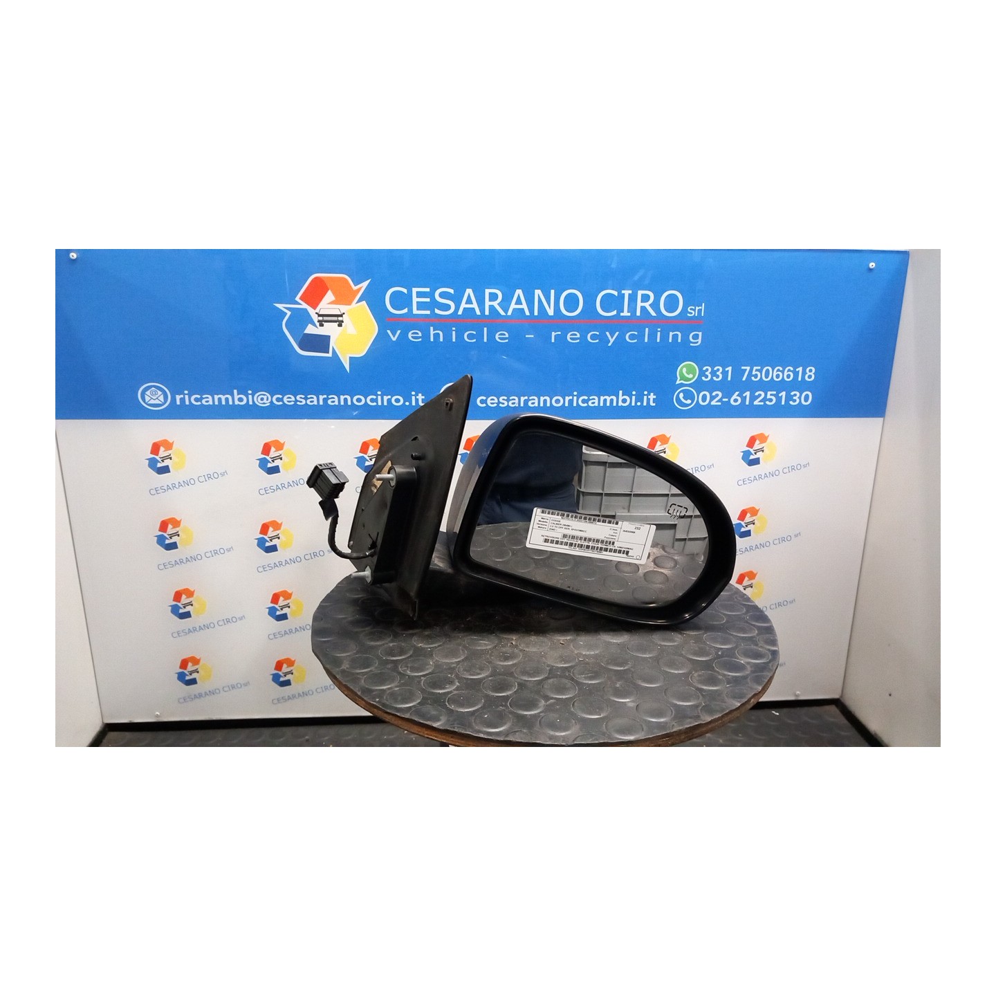 RETROVISORE EST. REGOLAZ. ELETTR. C/GUK TERMICO DX. 013 DODGE CALIBER (05/06-) BWD K05074208AG