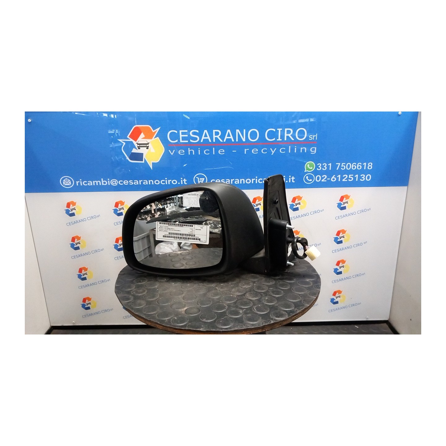 RETROVISORE EST. GL,GLX TERMICO NERO SX. 067 SUZUKI SX4 (03/06-03/15) M16A 8470279J70ZCE