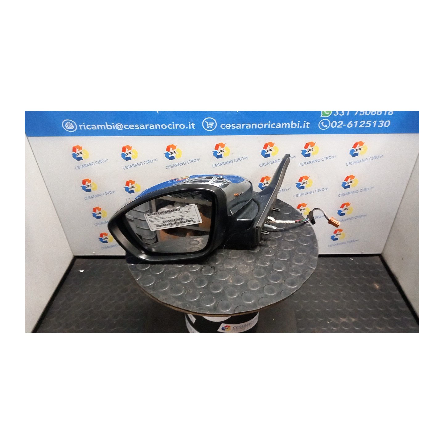 RETROVISORE EST. REGOLAZ. ELETTR. RIPIEGHEVOLE ELET. SX. 043 PEUGEOT 208 (01/12-11/15) 9H06 1607511780