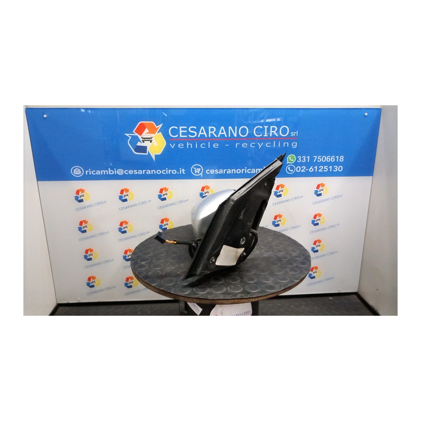 RETROVISORE EST. REGOLAZ. ELETTR. PRODOTTO A PAMPLONA; UITENHAGE DX. 072 VOLKSWAGEN POLO (6R) (05/09-10/14) CAY 6R1857508Q9B9