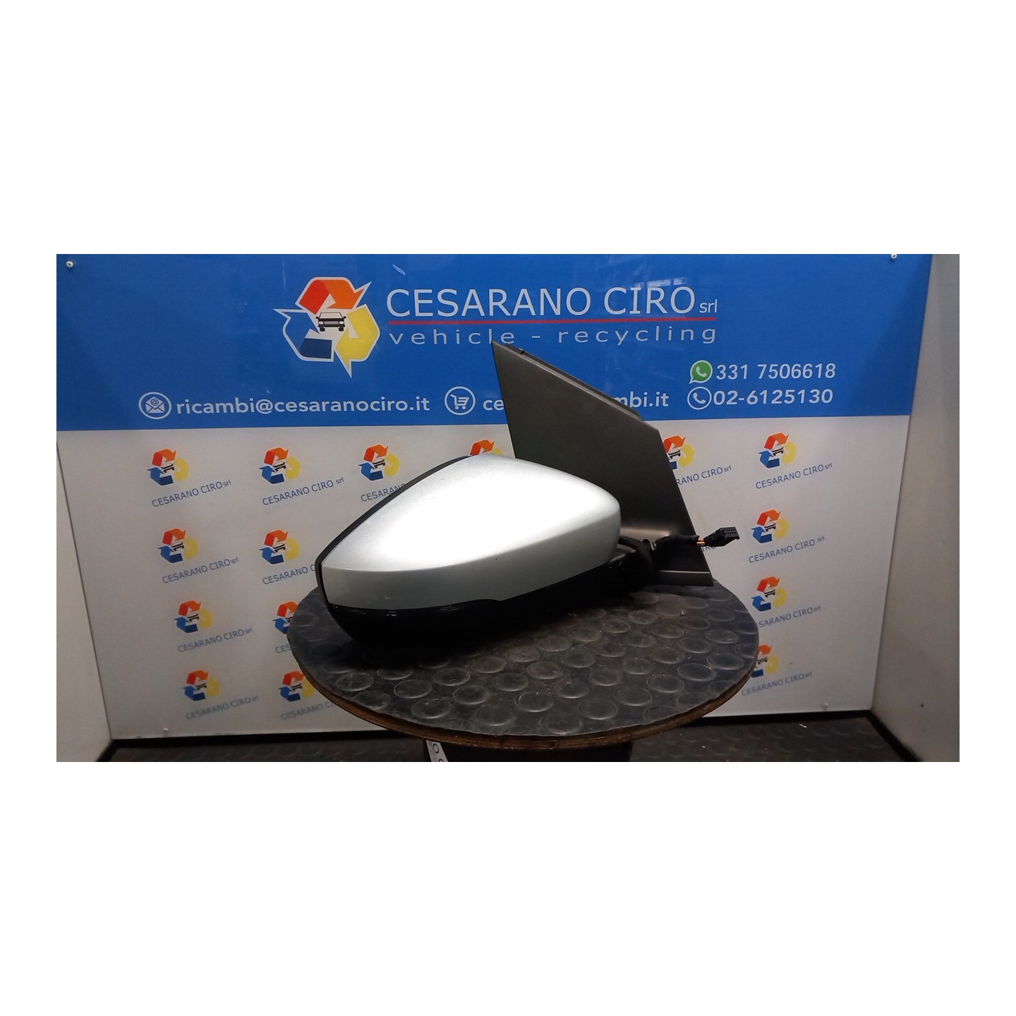 RETROVISORE EST. REGOLAZ. ELETTR. PRODOTTO A PAMPLONA; UITENHAGE DX. 072 VOLKSWAGEN POLO (6R) (05/09-10/14) CAY 6R1857508Q9B9