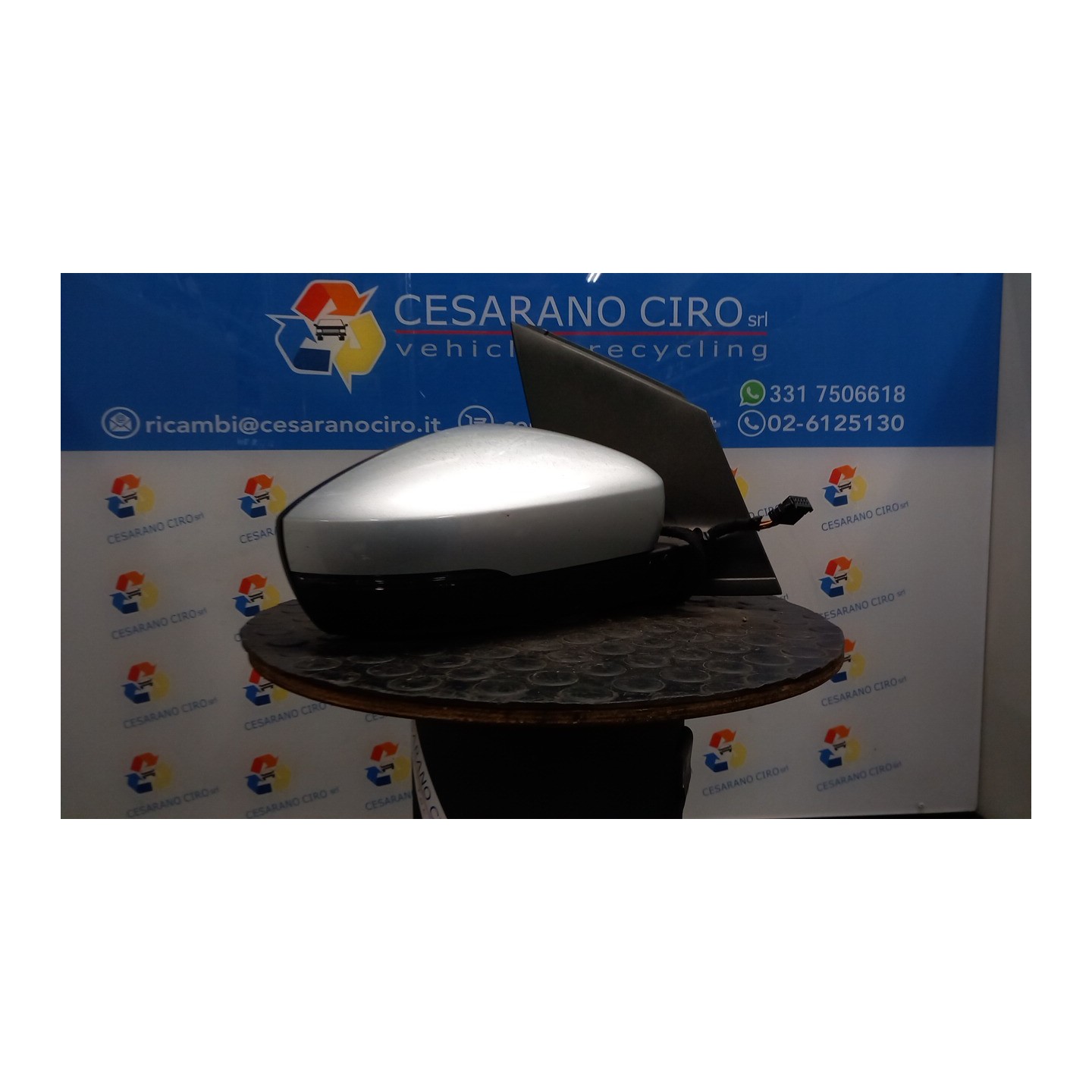 RETROVISORE EST. REGOLAZ. ELETTR. PRODOTTO A PAMPLONA; UITENHAGE DX. 072 VOLKSWAGEN POLO (6R) (05/09-10/14) CAY 6R1857508Q9B9