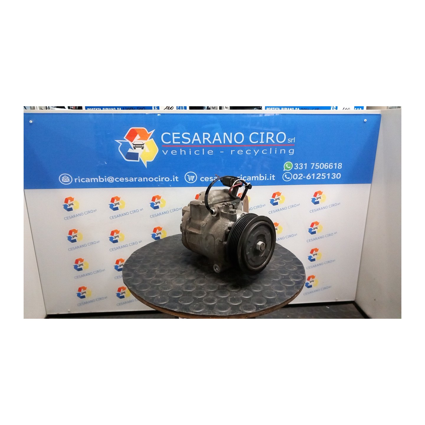 COMPRESSORE A/C 124 VOLKSWAGEN POLO (9N) (10/01-03/05) BME 6Q0820803G