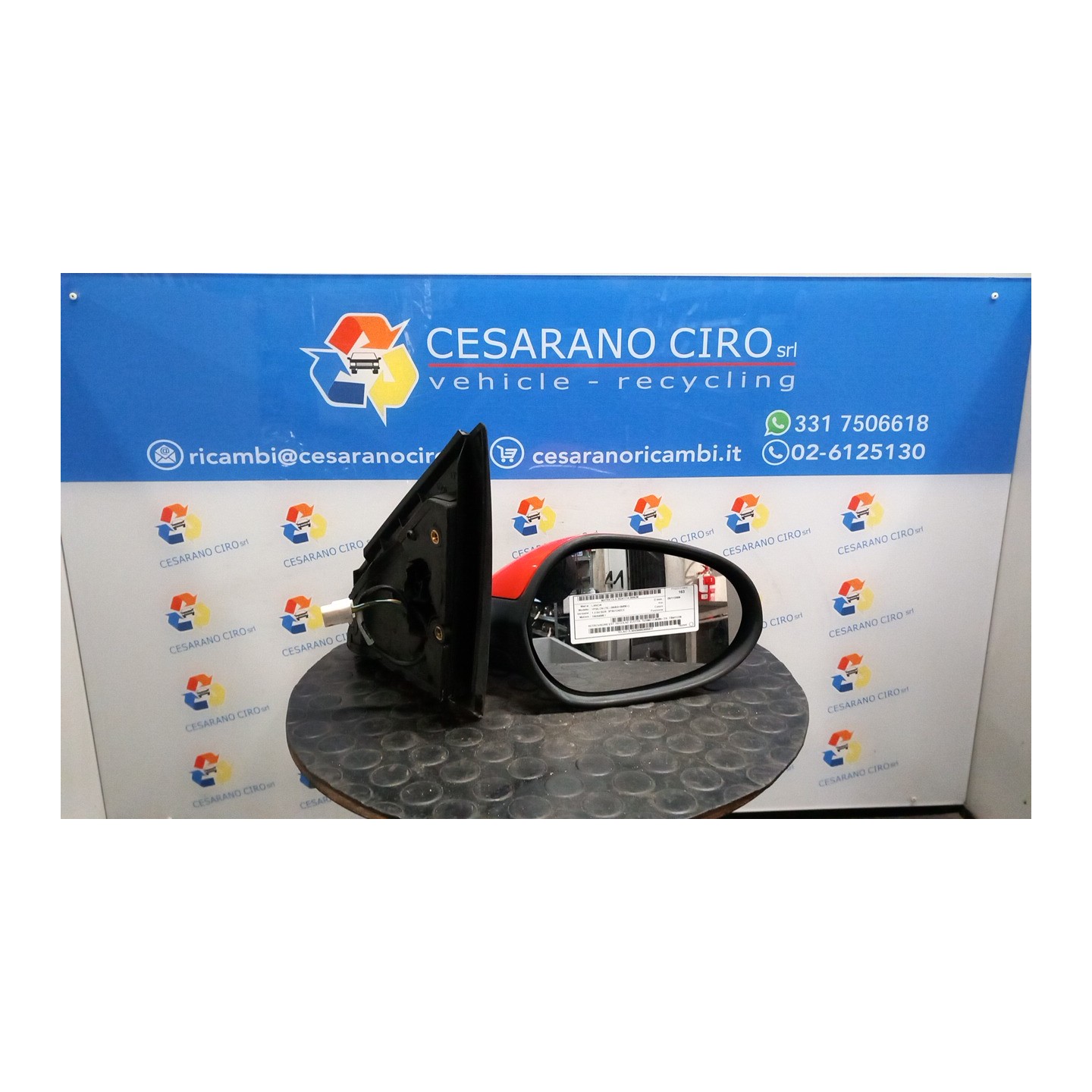RETROVISORE EST. REGOLAZ. ELETTR. TERMICO,06/05- DX. 036 LANCIA YPSILON (TE) (06/03-09/06) 188A4000 735411226