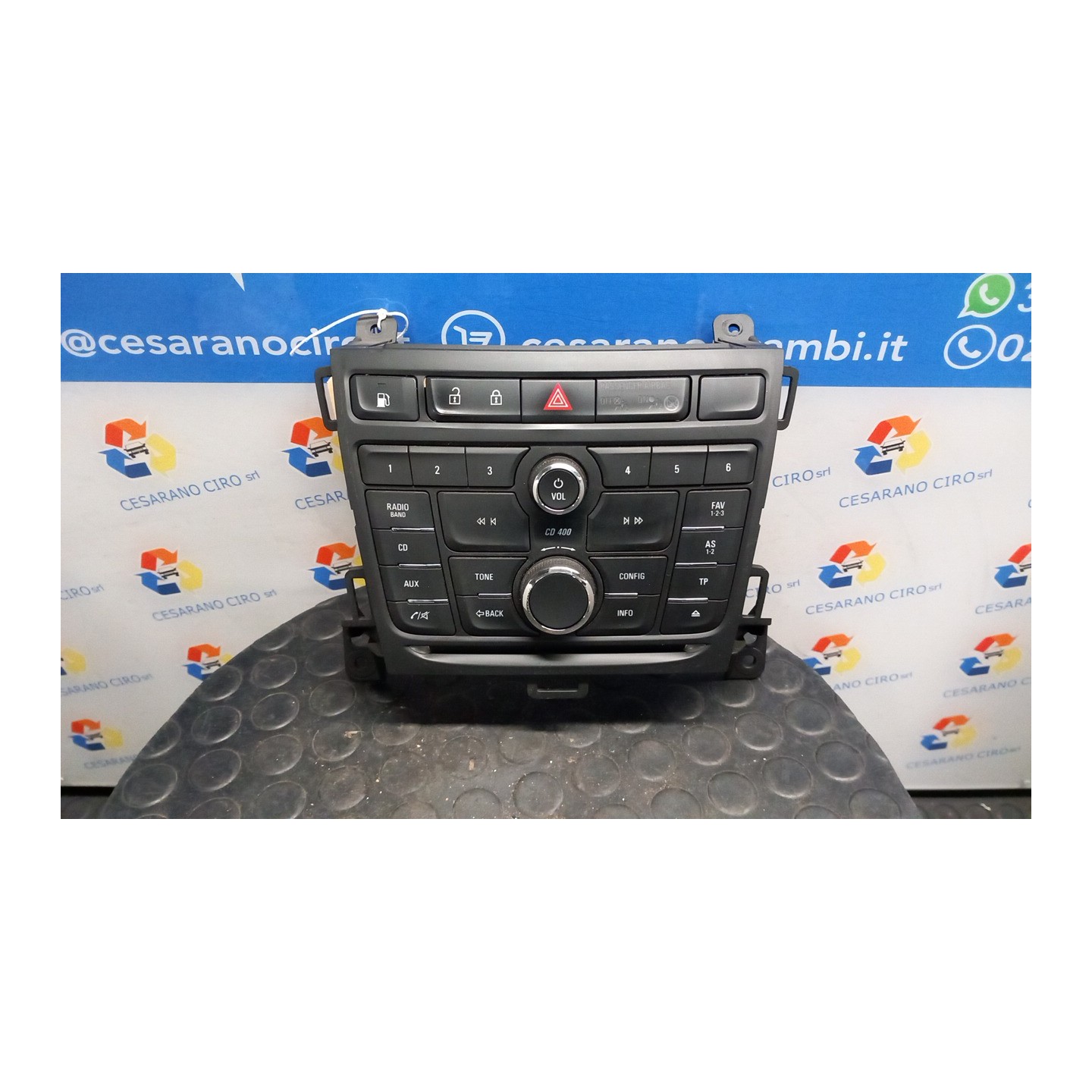 BLOCCO COMANDI AUTORADIO 051 OPEL ZAFIRA (P12) (10/11-) A16XNT 13268686