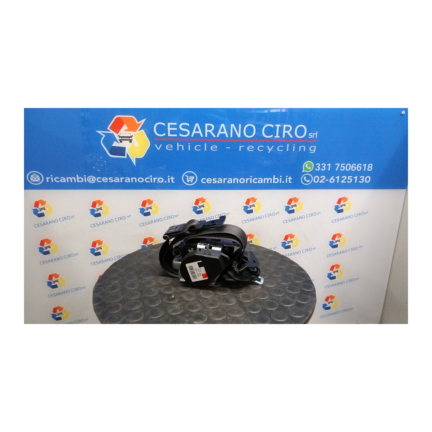 CINTURA DI SICUREZZA ANT. SX. 063 OPEL ZAFIRA (P12) (10/11-) A16XNT 13394803