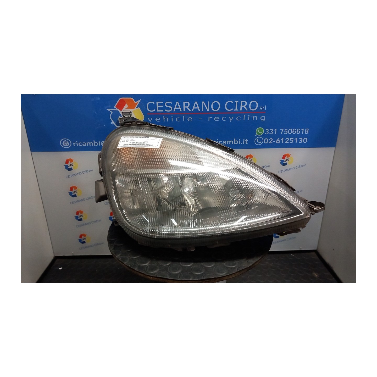 PROIETTORE DX. 001 MERCEDES-BENZ CLASSE A (W168) (03/01-06/04) 166960 A1688201861