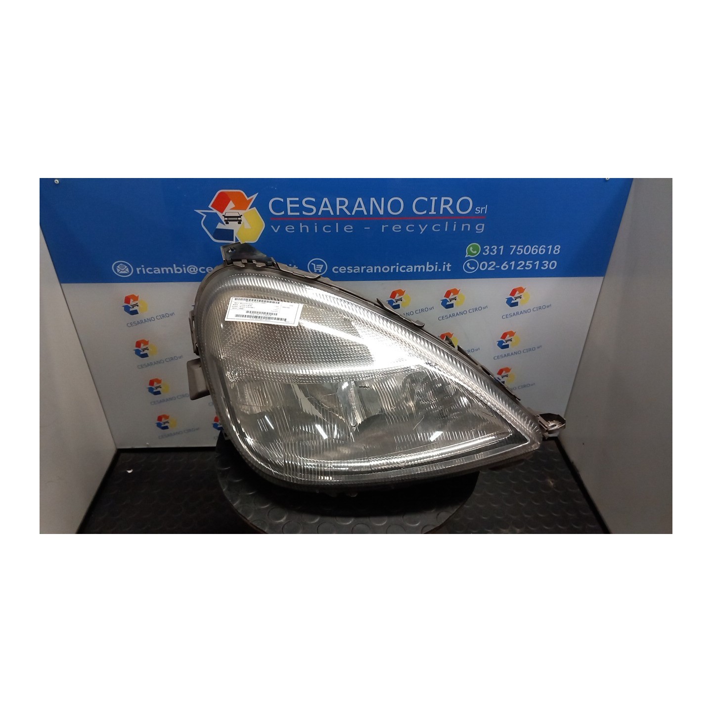 PROIETTORE DX. 001 MERCEDES-BENZ CLASSE A (W168) (03/01-06/04) 166960 A1688201861