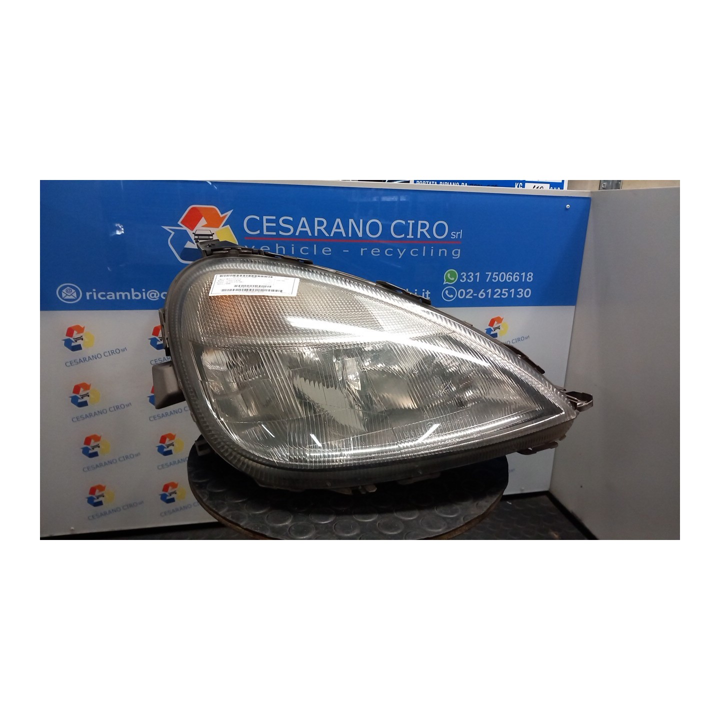 PROIETTORE DX. 001 MERCEDES-BENZ CLASSE A (W168) (03/01-06/04) 166960 A1688201861