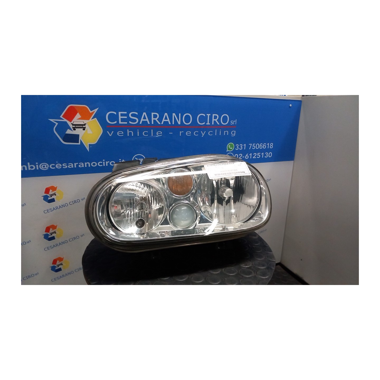 PROIETTORE C/FENDI SX. 169 VOLKSWAGEN GOLF (1J) (09/97-03/06) AXP 1J1941017N