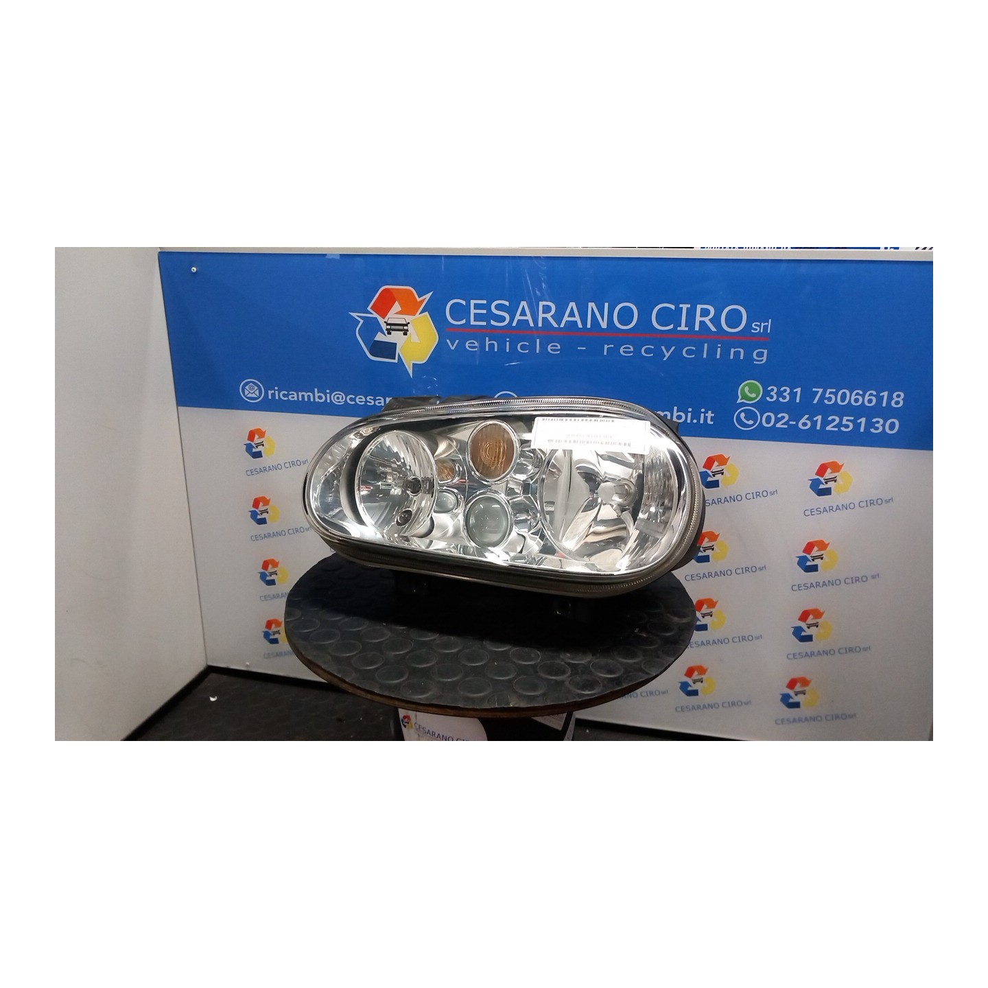 PROIETTORE C/FENDI SX. 169 VOLKSWAGEN GOLF (1J) (09/97-03/06) AXP 1J1941017N