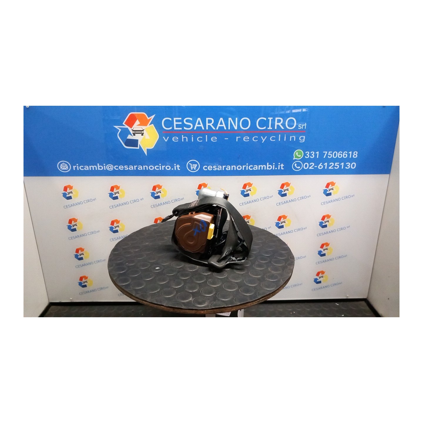 CINTURA DI SICUREZZA ANT. DX. 017 CHEVROLET (DAEWOO) SPARK (M300) (01/10-12/15) B10D1 95959729
