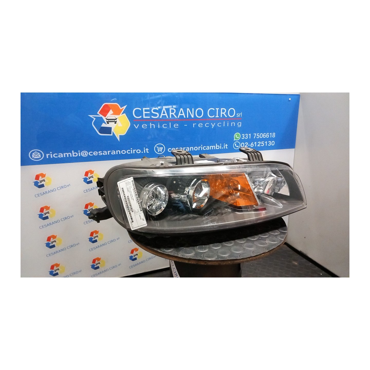 PROIETTORE DX. 145 FIAT PUNTO (1N/1P) (07/99-12/05) 188A4000 46814548