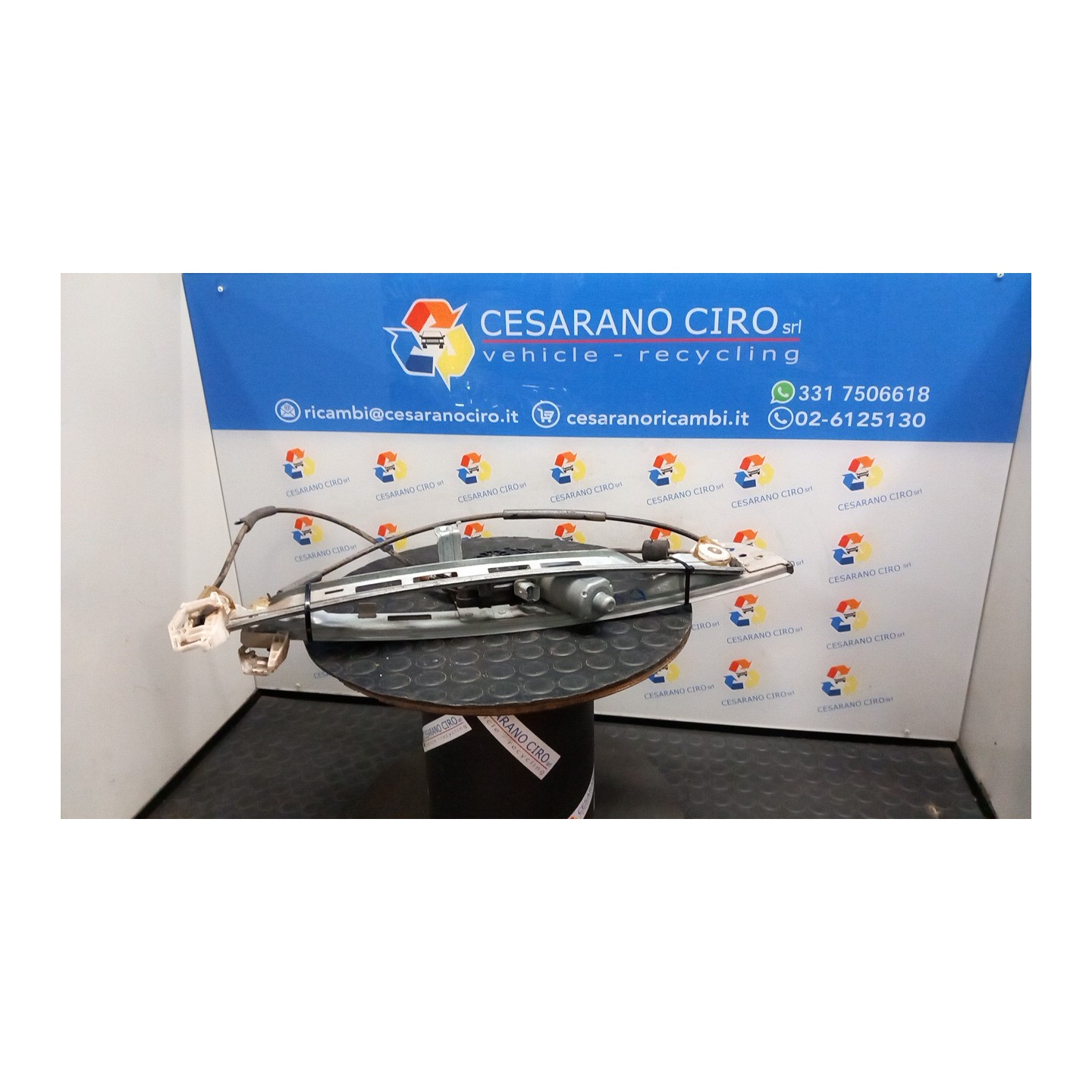 ALZACRISTALLO ELETTR. PORTA ANT. C/MOTORINO DX. 021 PEUGEOT 206 (09/98-06/09) KFW 9222F8