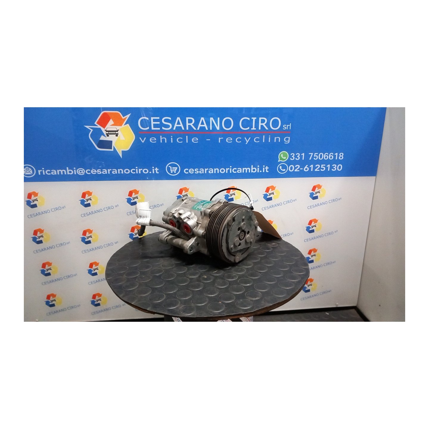 COMPRESSORE A/C 011 FIAT 600 (1E) (07/05-12/11) 187A1000 46443509