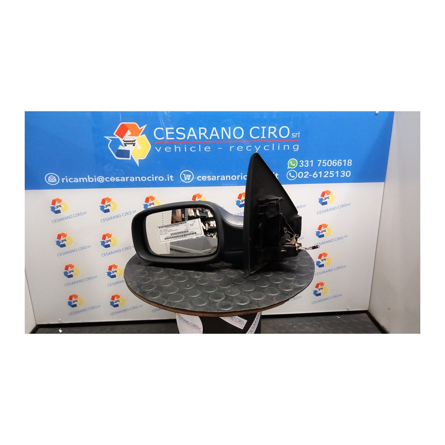 RETROVISORE EST. RIPIEGHEVOLE TERMICO SX. 035 RENAULT MEGANE 2A SERIE (02/06-08/09) K9KP7 7701068376