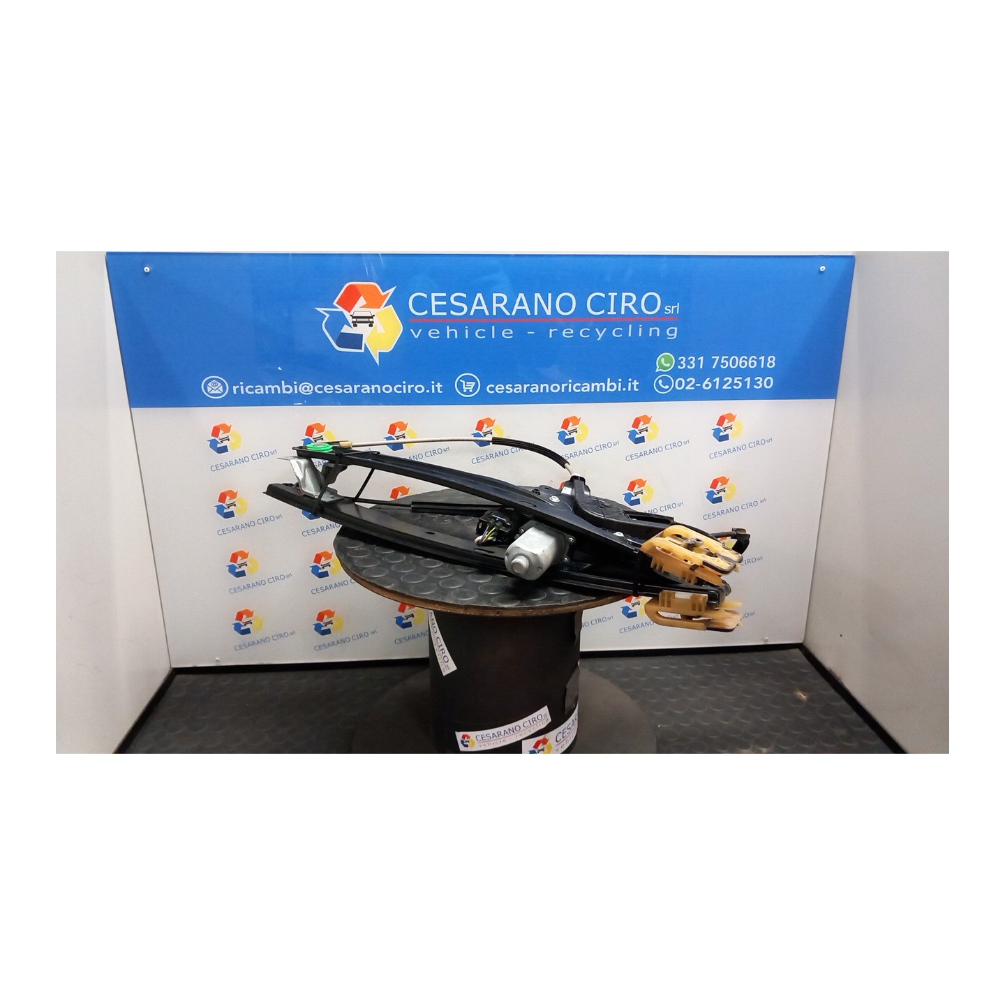 ALZACRISTALLO ELETTR. PORTA ANT. AP./CH.COMPL.CRIST.ANT. EL. DX. 109 FORD C-MAX (CB7) (09/10-05/15) T1DB 1884419