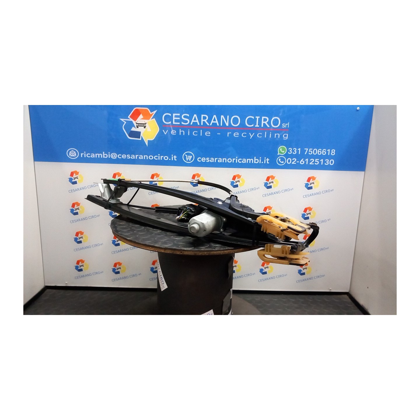 ALZACRISTALLO ELETTR. PORTA ANT. AP./CH.COMPL.CRIST.ANT. EL. DX. 109 FORD C-MAX (CB7) (09/10-05/15) T1DB 1884419
