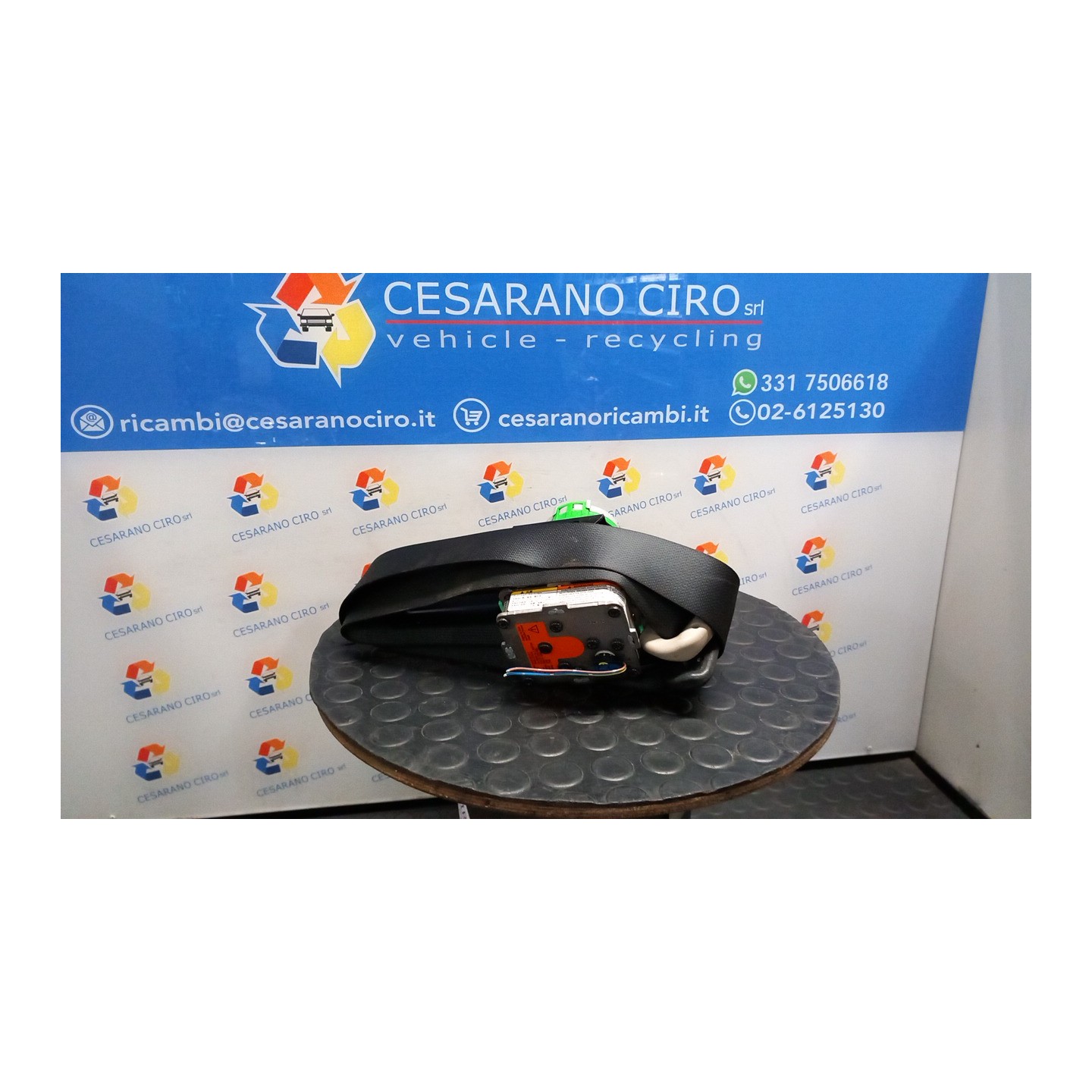 CINTURA DI SICUREZZA ANT. C/AGGANCIO DX. 116 OPEL AGILA (H08) (01/08-) K12B 93194667