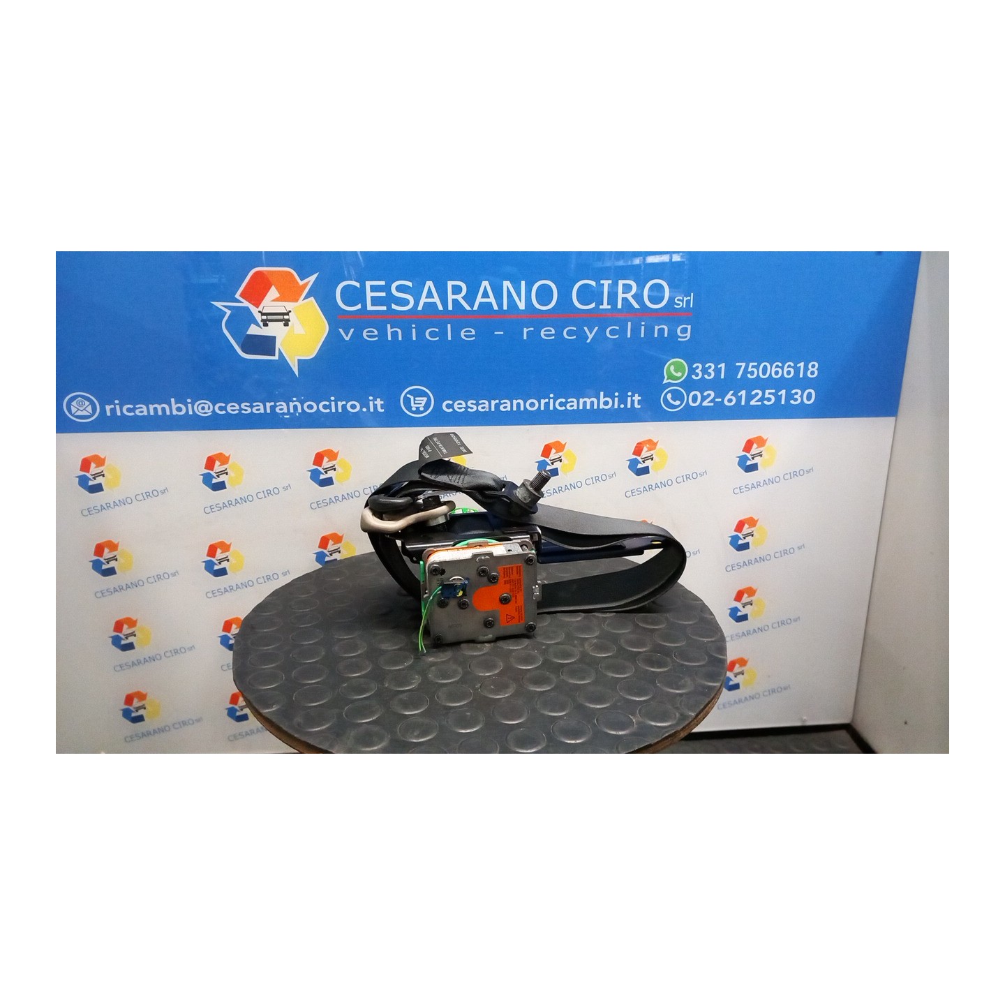 CINTURA DI SICUREZZA ANT. C/AGGANCIO SX. 117 OPEL AGILA (H08) (01/08-) K12B 93194669