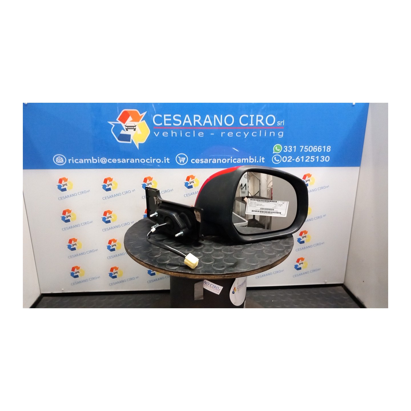 RETROVISORE EST. REGOLAZ. ELETTR. DX. 118 OPEL AGILA (H08) (01/08-) K12B 93196282