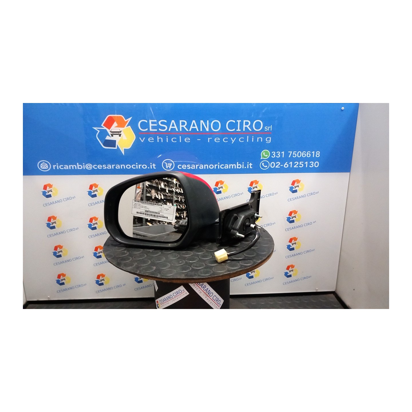 RETROVISORE EST. REGOLAZ. ELETTR. SX. 119 OPEL AGILA (H08) (01/08-) K12B 93196281