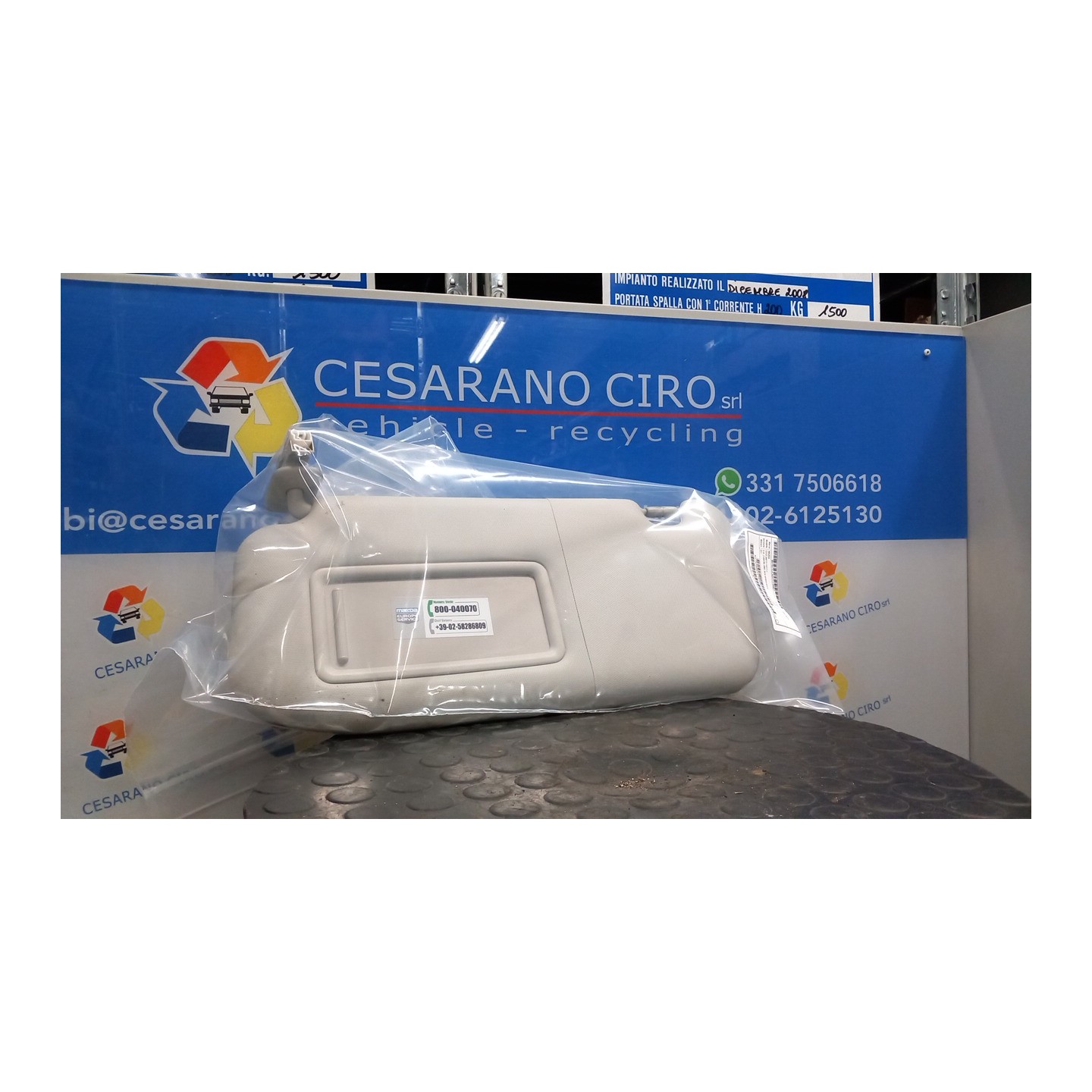 ALETTA PARASOLE PARABREZZA SX. 021 MAZDA CX-5 (04/12-12/17) SH KD5469320B75