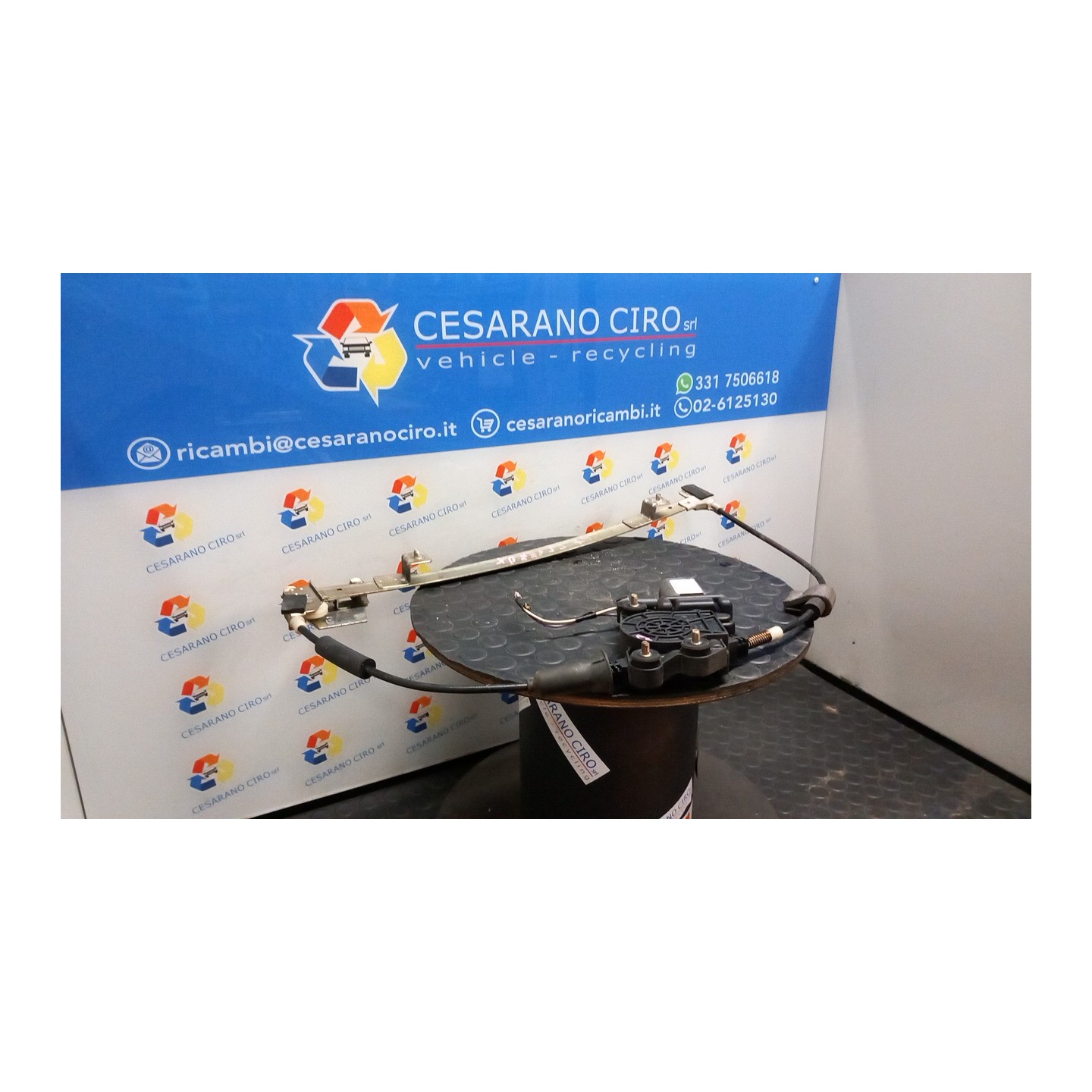 ALZACRISTALLO ELETTR. PORTA ANT. CON MOTORINO SX. 022 FIAT SEICENTO (1E) (02/98-07/05) 187A1000 46512304