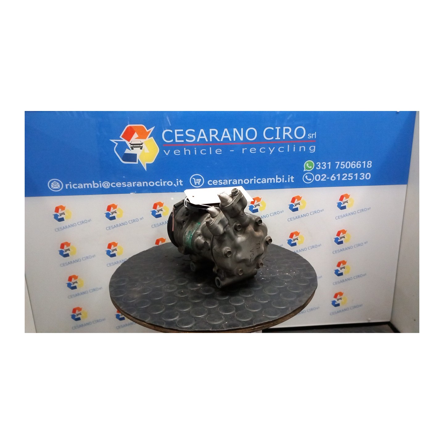 COMPRESSORE A/C ROTAZIONE 016 RENAULT CLIO 2A SERIE (05/01-11/10) D7FG7 7711134670