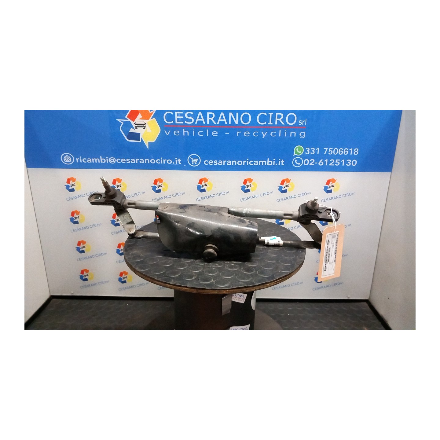 MECCANISMO TERGIPARABREZZA CON MOTORINO 037 FIAT PANDA (2Q) (09/03-12/10) 188A8000 46804522