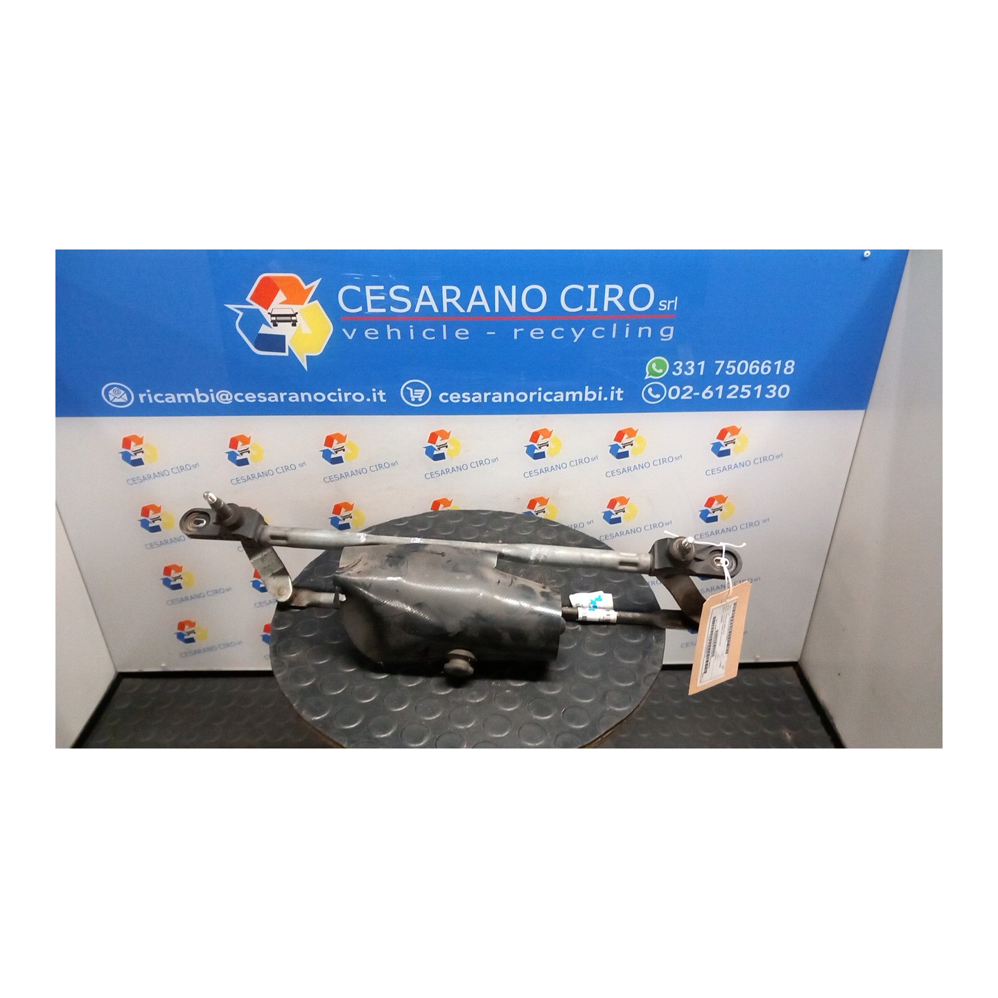 MECCANISMO TERGIPARABREZZA CON MOTORINO 037 FIAT PANDA (2Q) (09/03-12/10) 188A8000 46804522