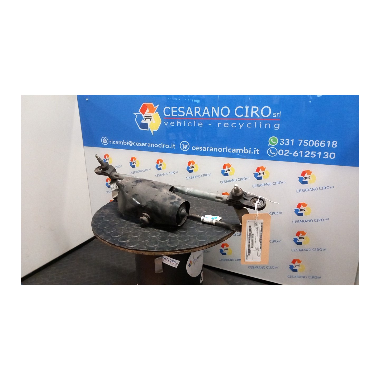 MECCANISMO TERGIPARABREZZA CON MOTORINO 037 FIAT PANDA (2Q) (09/03-12/10) 188A8000 46804522
