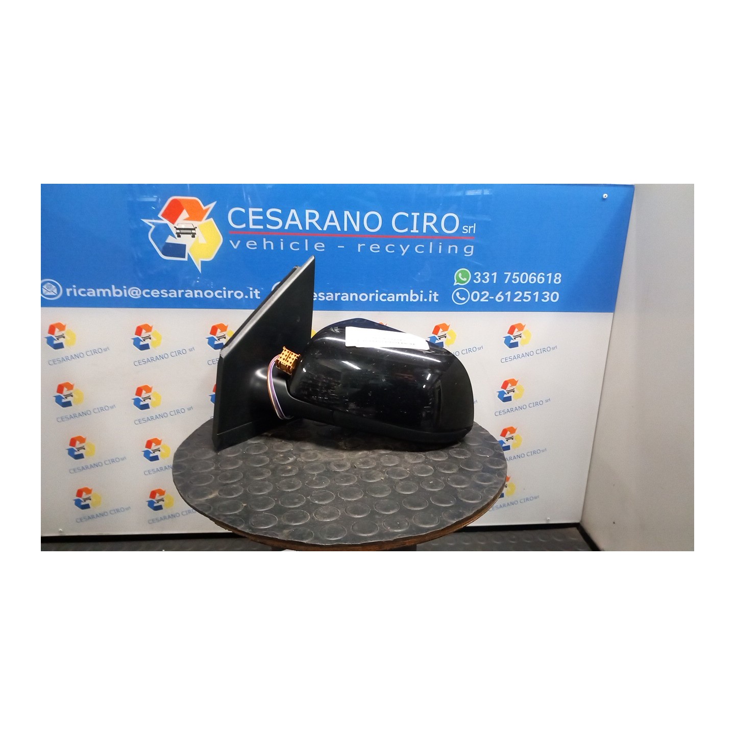RETROVISORE EST. REGOLAZ. ELETTR. SX. 004 VOLKSWAGEN POLO (9N) (10/01-03/05) AMF 6Q1857507G01C