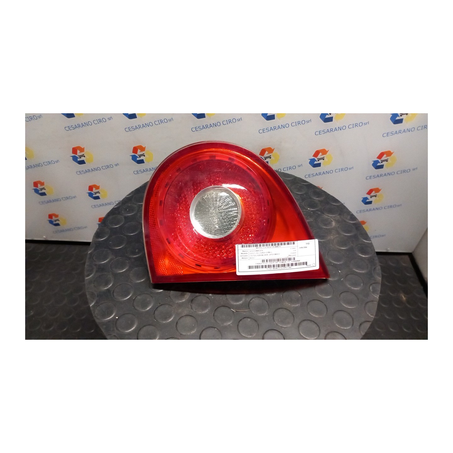 FANALE POST. PARTE INT. SEIMA/AL DX. 075 VOLKSWAGEN GOLF (1K) (10/03-12/09) BKD 1K6945094E