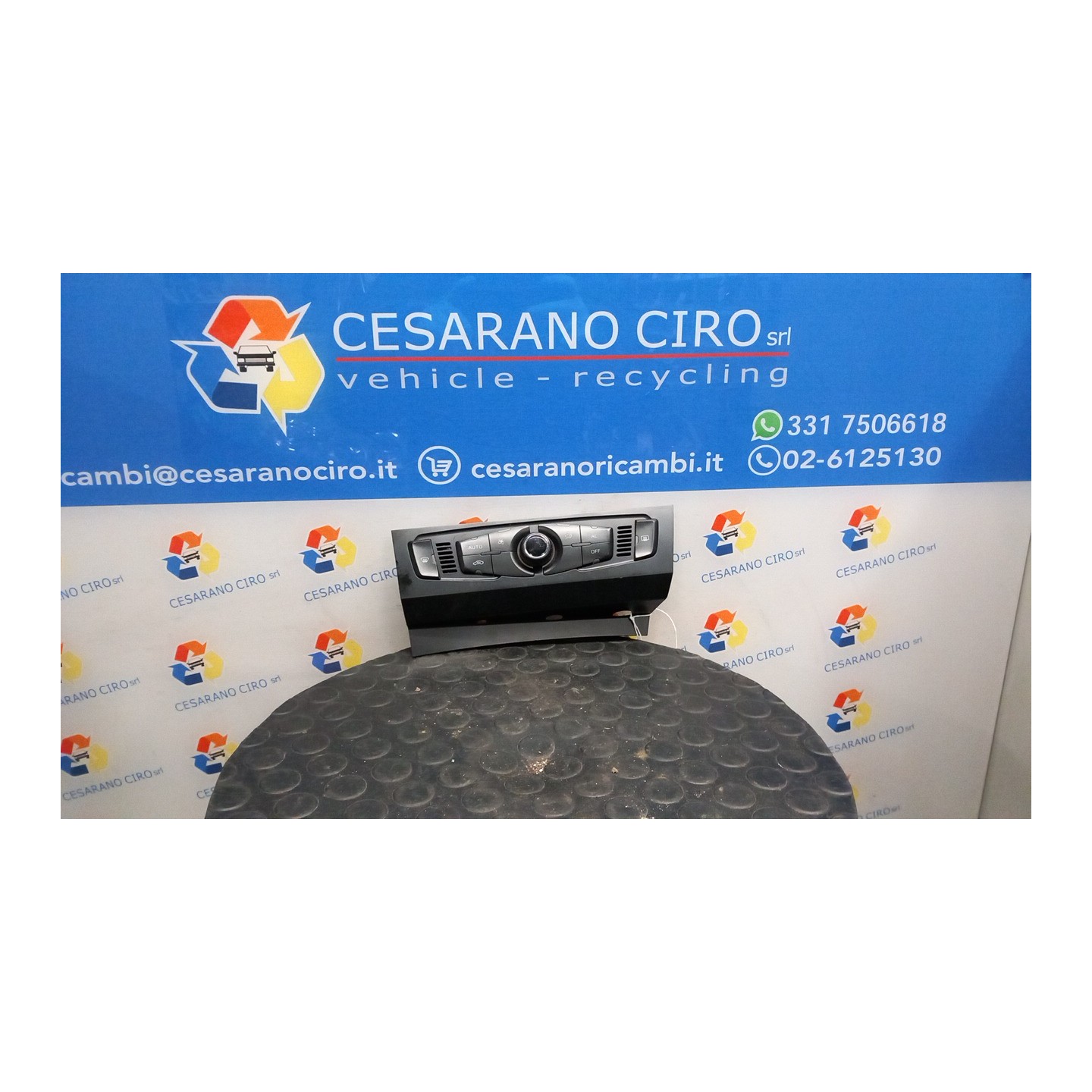 BLOCCO COMANDO CLIMATIZZAZIONE 082 AUDI A4 (8K) (09/07-03/13) CAG 8T1820043ARXZF