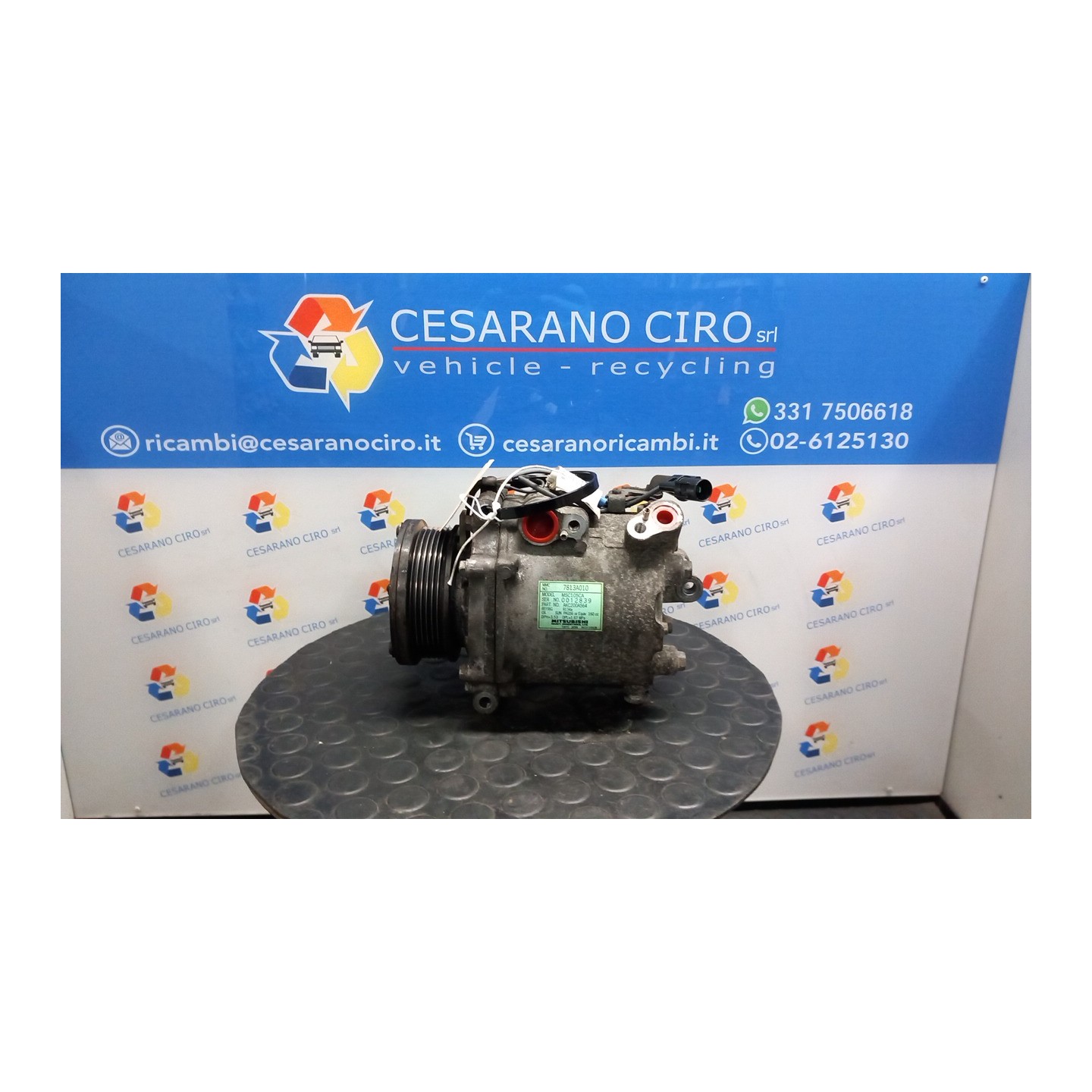 COMPRESSORE A/C 064 MITSUBISHI GRANDIS (09/05-06/09) BSY 7813A010
