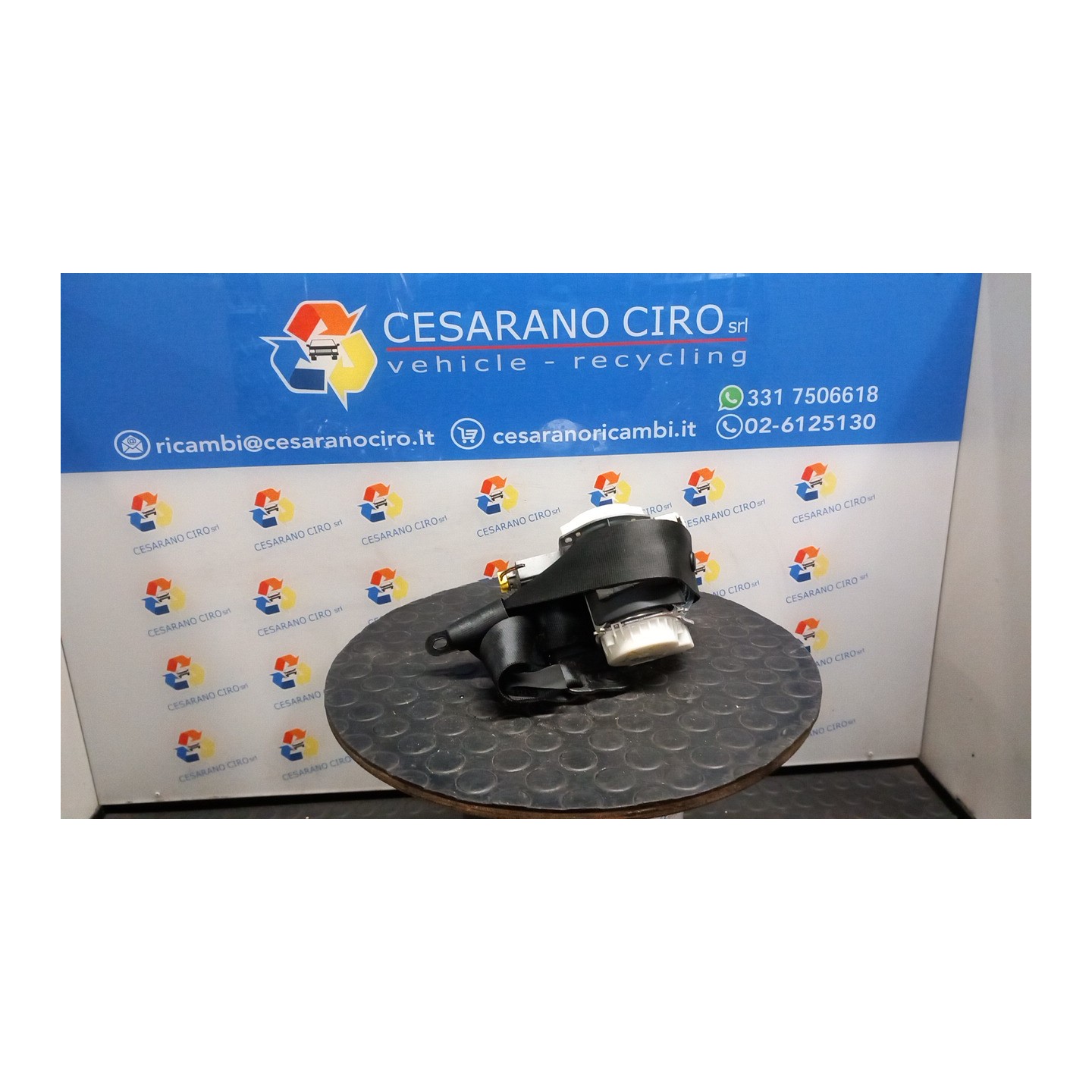 CINTURA DI SICUREZZA ANT. C/AIRBAG PASSEGGERO ANT. SX. 003 FORD FIESTA (CB1) (09/08-10/13) KVJA 1682840