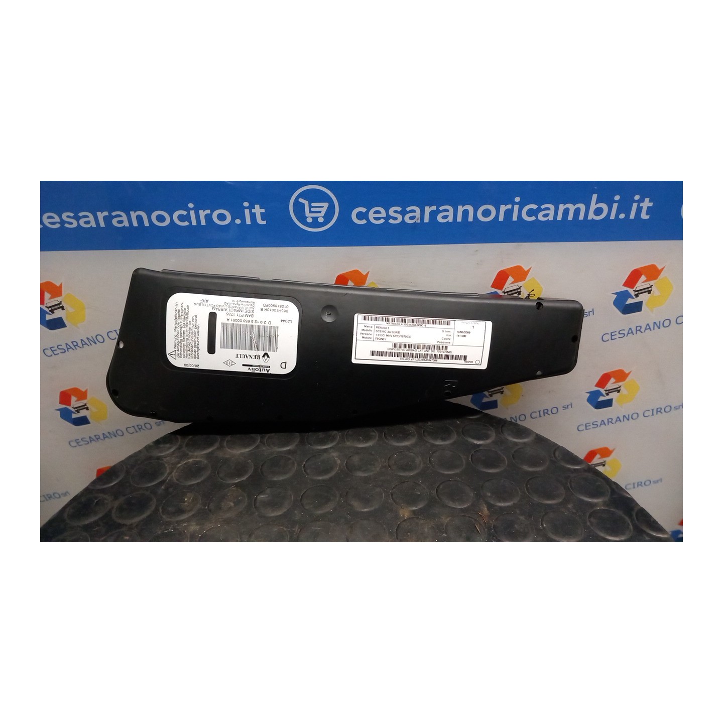 DISPOSITIVO AIRBAG LAT. ANT. DX. 016 RENAULT SCENIC 3A SERIE (04/09-10/13) F9QN8 7701070582