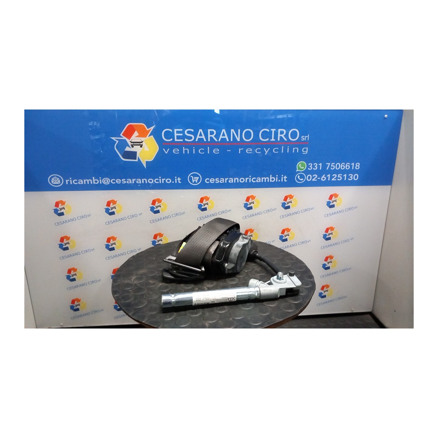 CINTURA DI SICUREZZA ANT. DX. 113 CHEVROLET (DAEWOO) AVEO (T300) (05/11-) A12XER 95987788