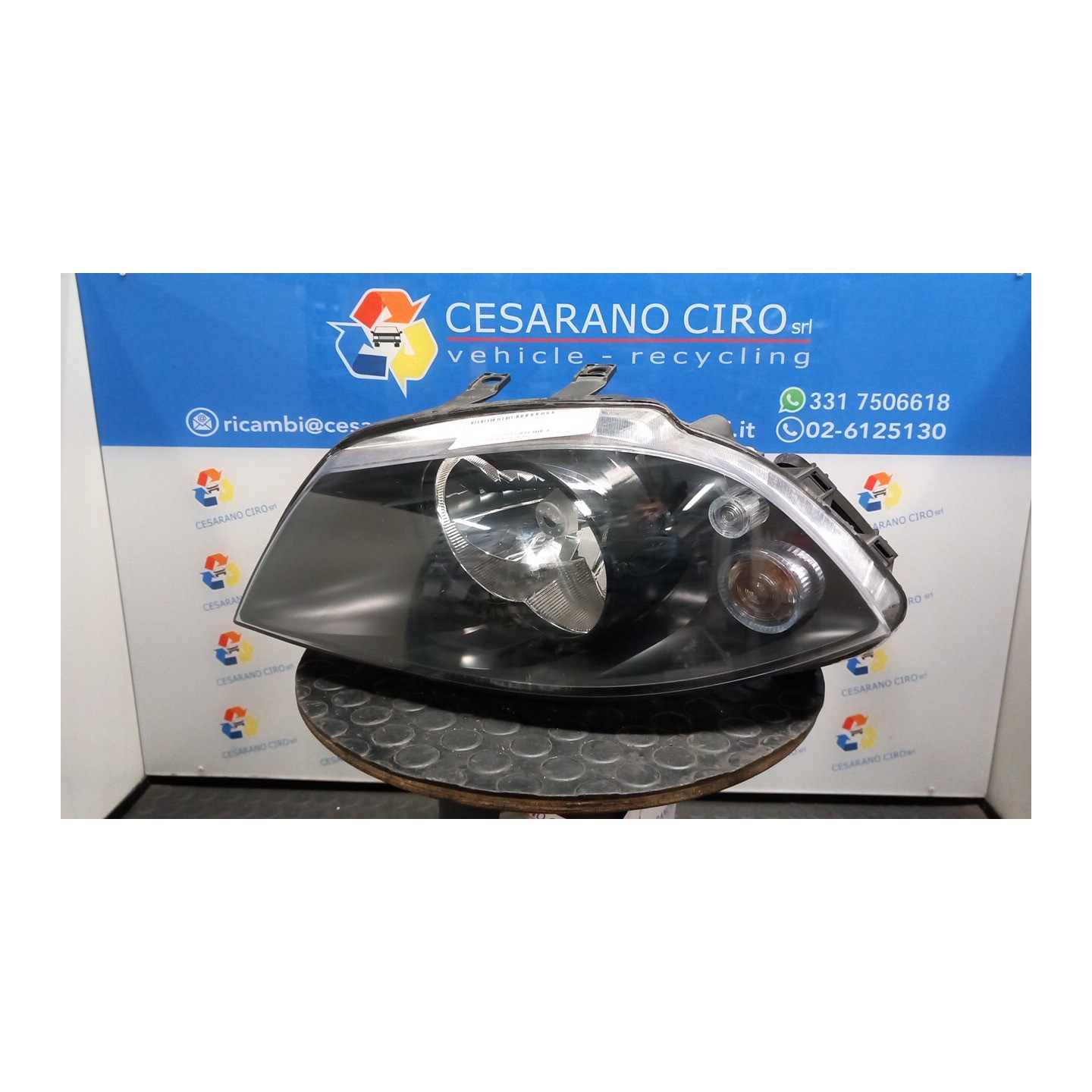 PROIETTORE COMPLETO DOPPIO ALOGENO SX. 040 SEAT IBIZA (6L) (12/01-08/09) AZQ 6L1941005M