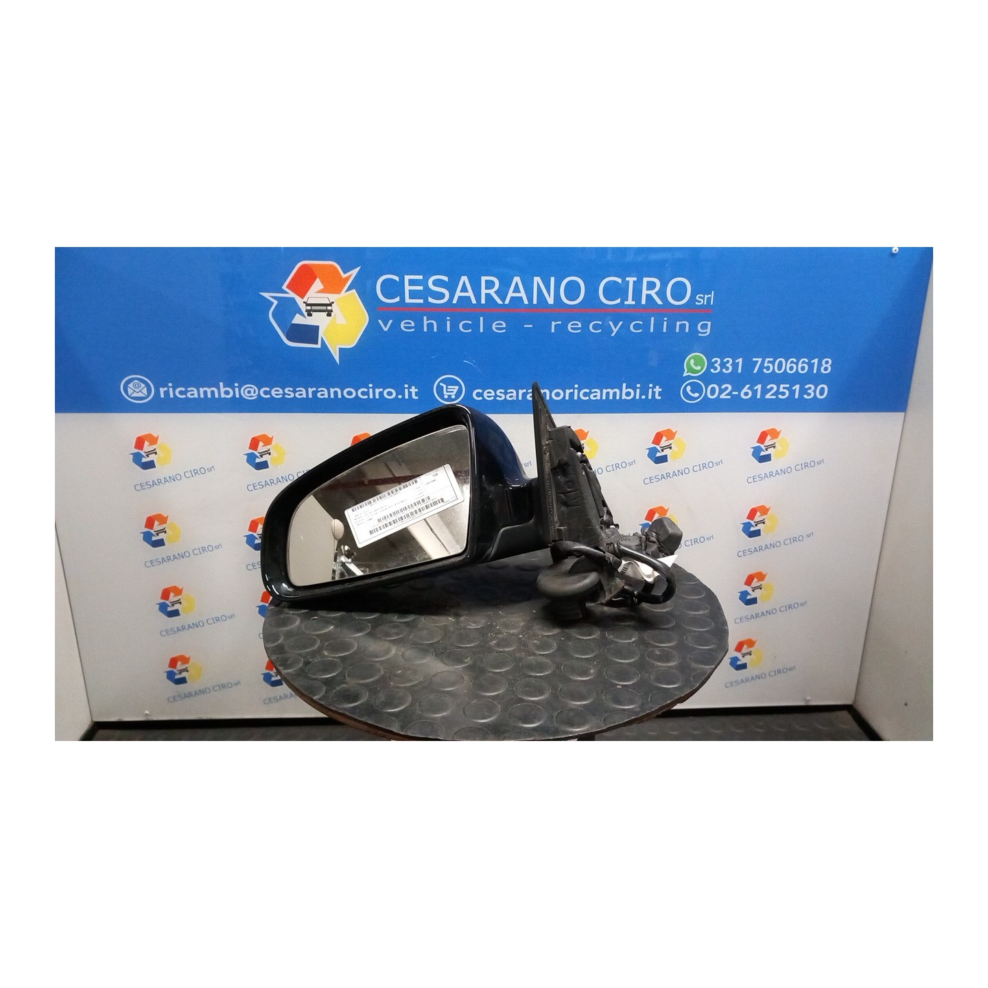 RETROVISORE EST. REGOLAZ. ELETTR. SX. 031 AUDI A3 (8P) (04/03-06/10) BMM 8P1858531G01C