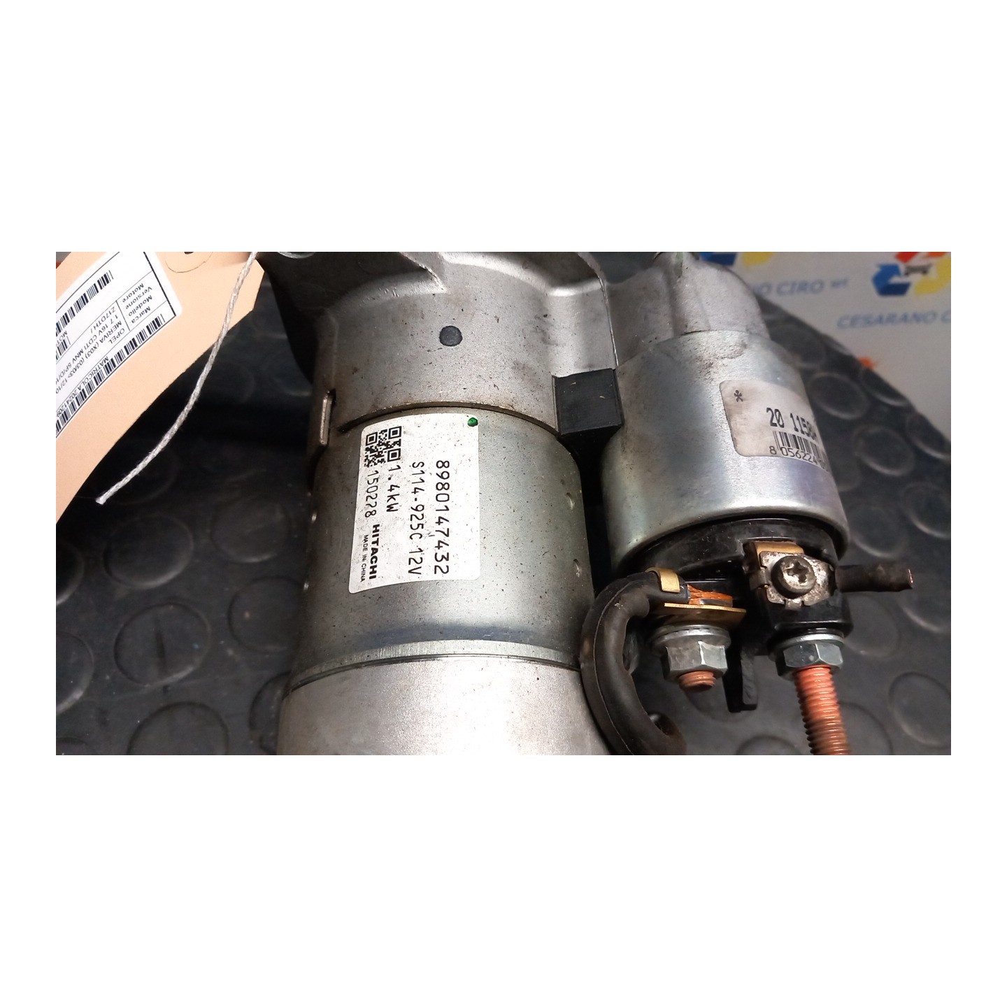 MOTORINO AVVIAMENTO 002 OPEL MERIVA (X03) (03/03-12/10) Z17DTH 98014743