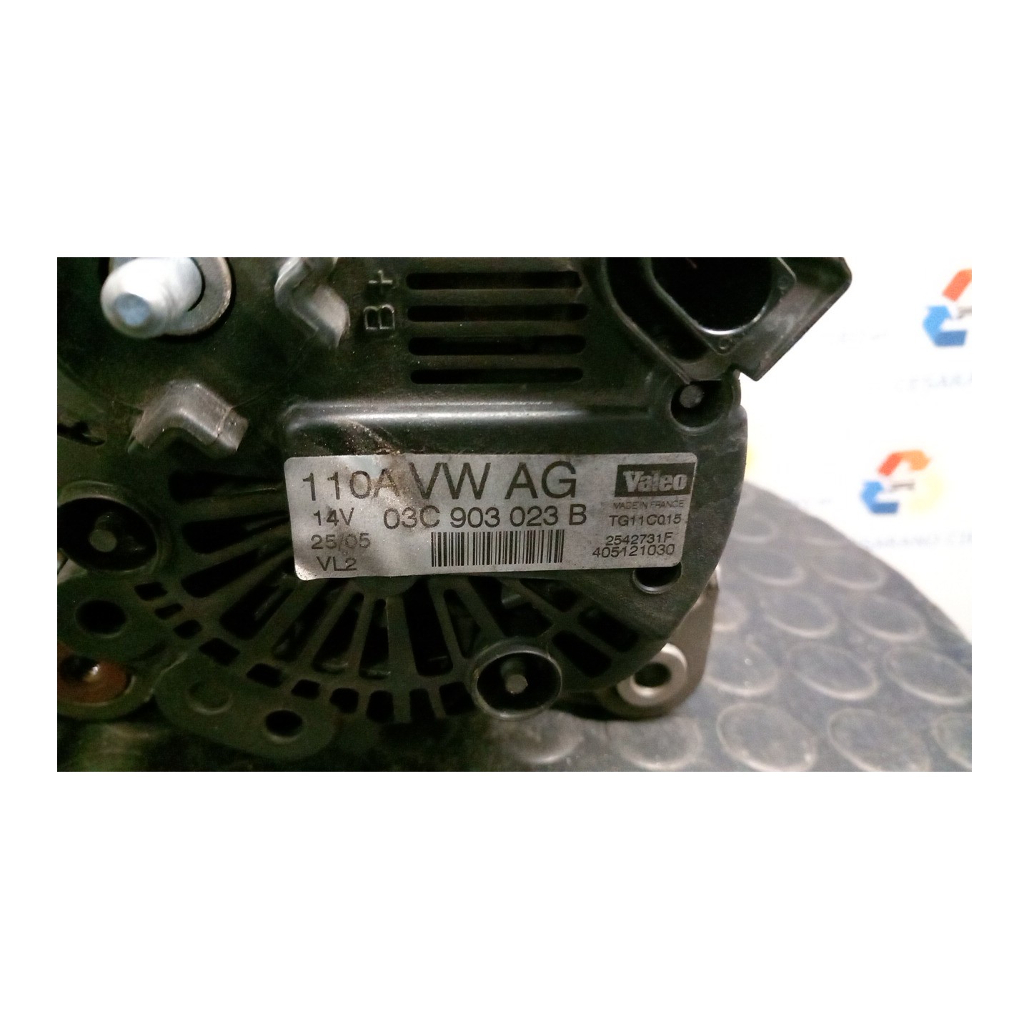 ALTERNATORE VALEO 110AMP ROTAZ. 014 VOLKSWAGEN GOLF PLUS (5M) (01/05-04/09) BLF 03C903023BX