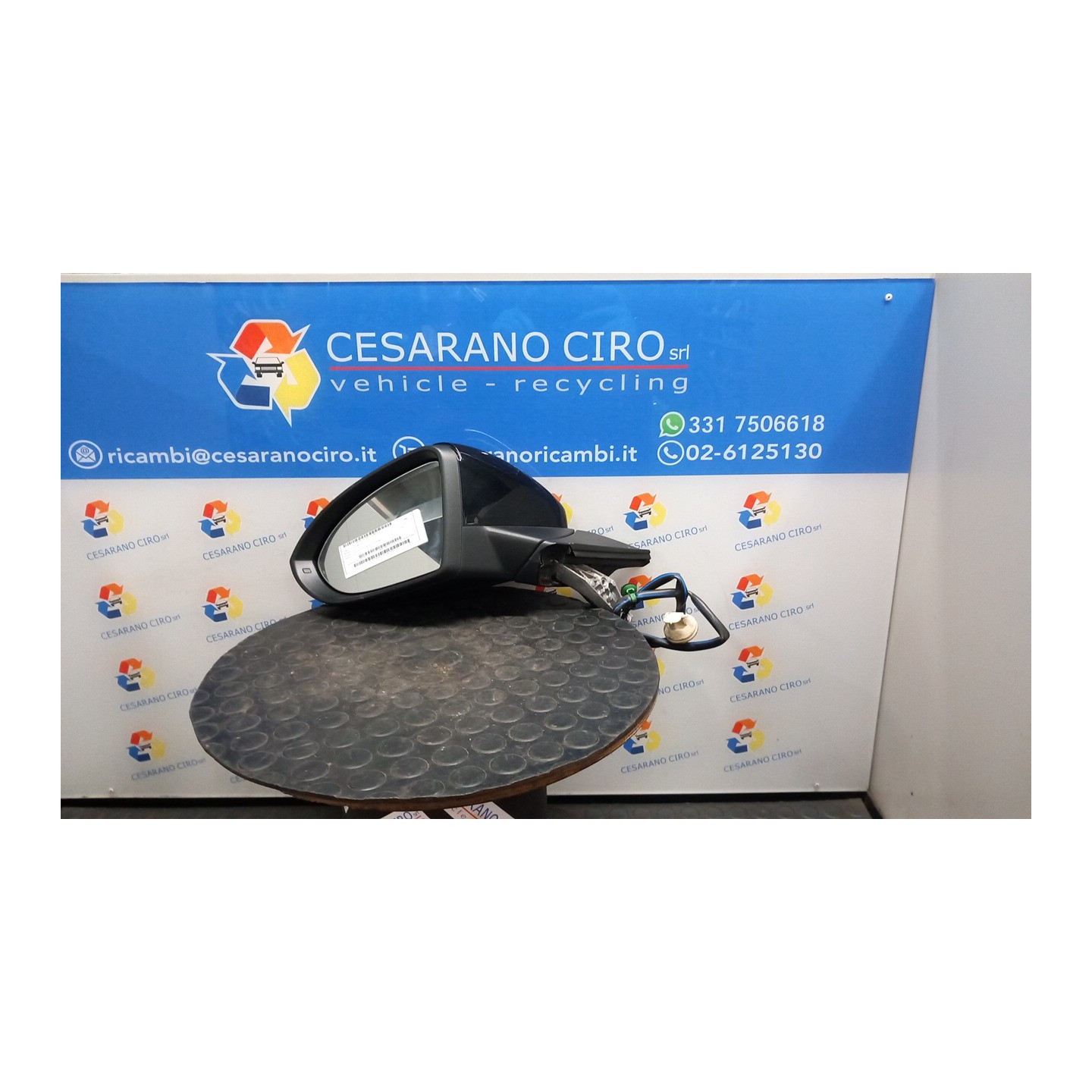 RETROVISORE EST. REGOLAZ. ELETTR. RIPIEGHEVOLE ELET. SX. 122 VOLKSWAGEN GOLF (10/12-) CXX 5G1857507BS9B9